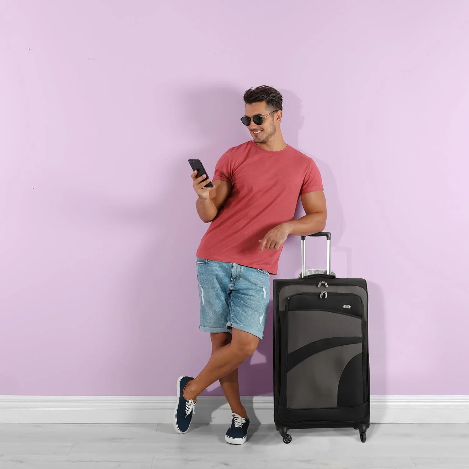 Aerolite 30" Super Lightweight Soft Shell Large Checked In Hold Luggage Suitcase with 8 Wheels, 108L Capacity, 10 Year Warranty - Image 7
