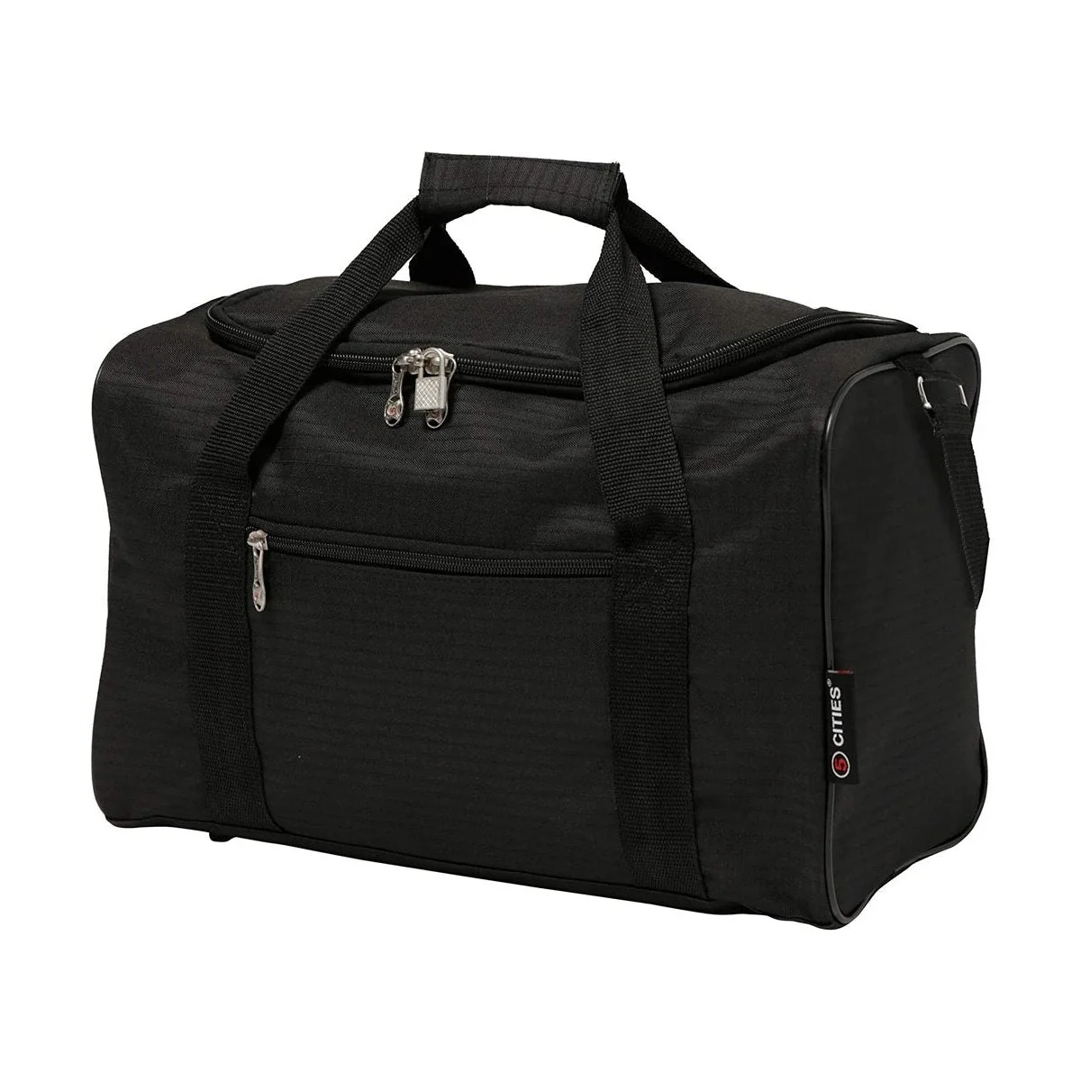 5 Cities (40x20x25cm) Hand Luggage Holdall Flight Bag, New and Improved 2025 Ryanair Maximum Sized Under Seat Cabin Holdall – Take The Max On Board