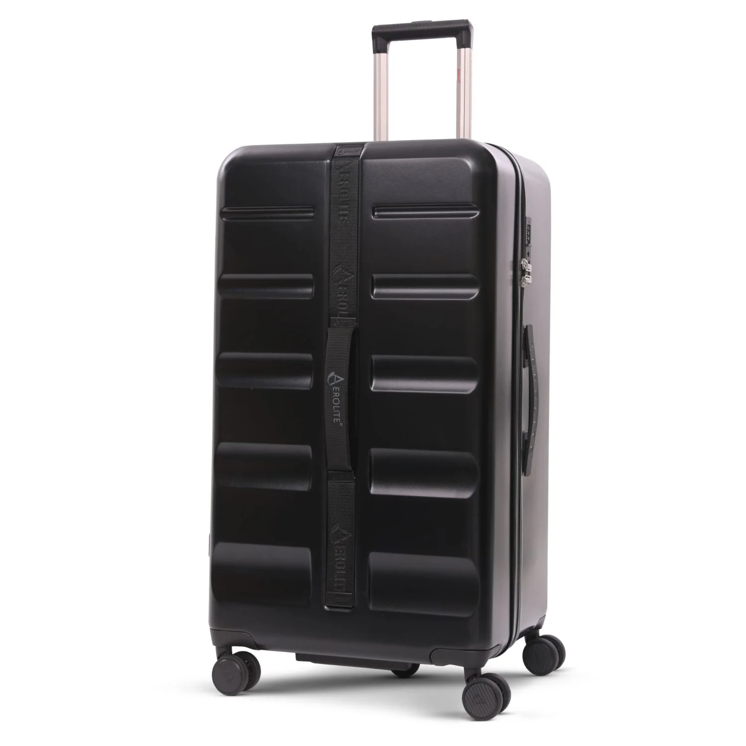 Aerolite 101L Extra Large Hard Shell Trunk Suitcase – Deep Packing, 4+1 Spinner Wheels, TSA Lock  - Black - Image 8