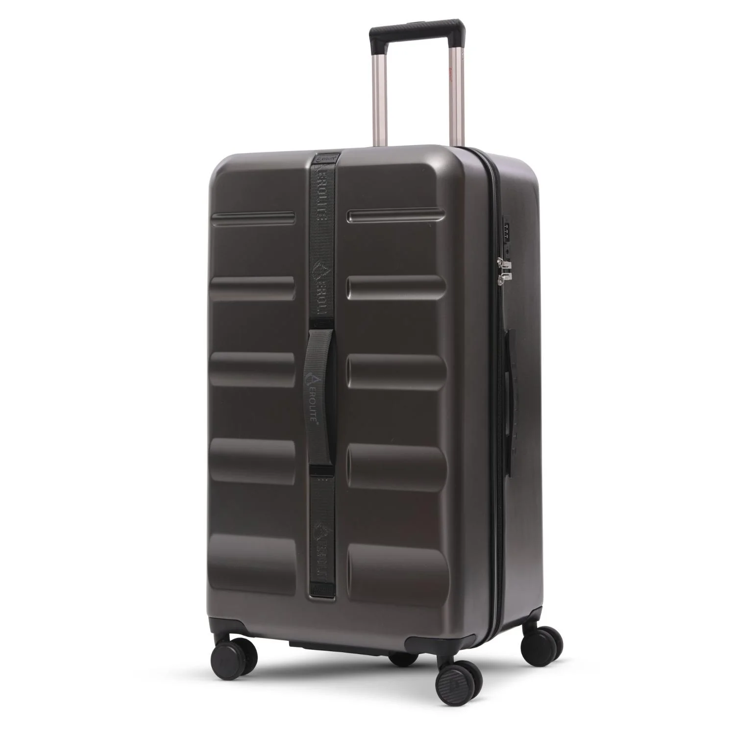 Aerolite 101L Extra Large Hard Shell Trunk Suitcase – Deep Packing, 4+1 Spinner Wheels, TSA Lock - Charcoal - Image 8