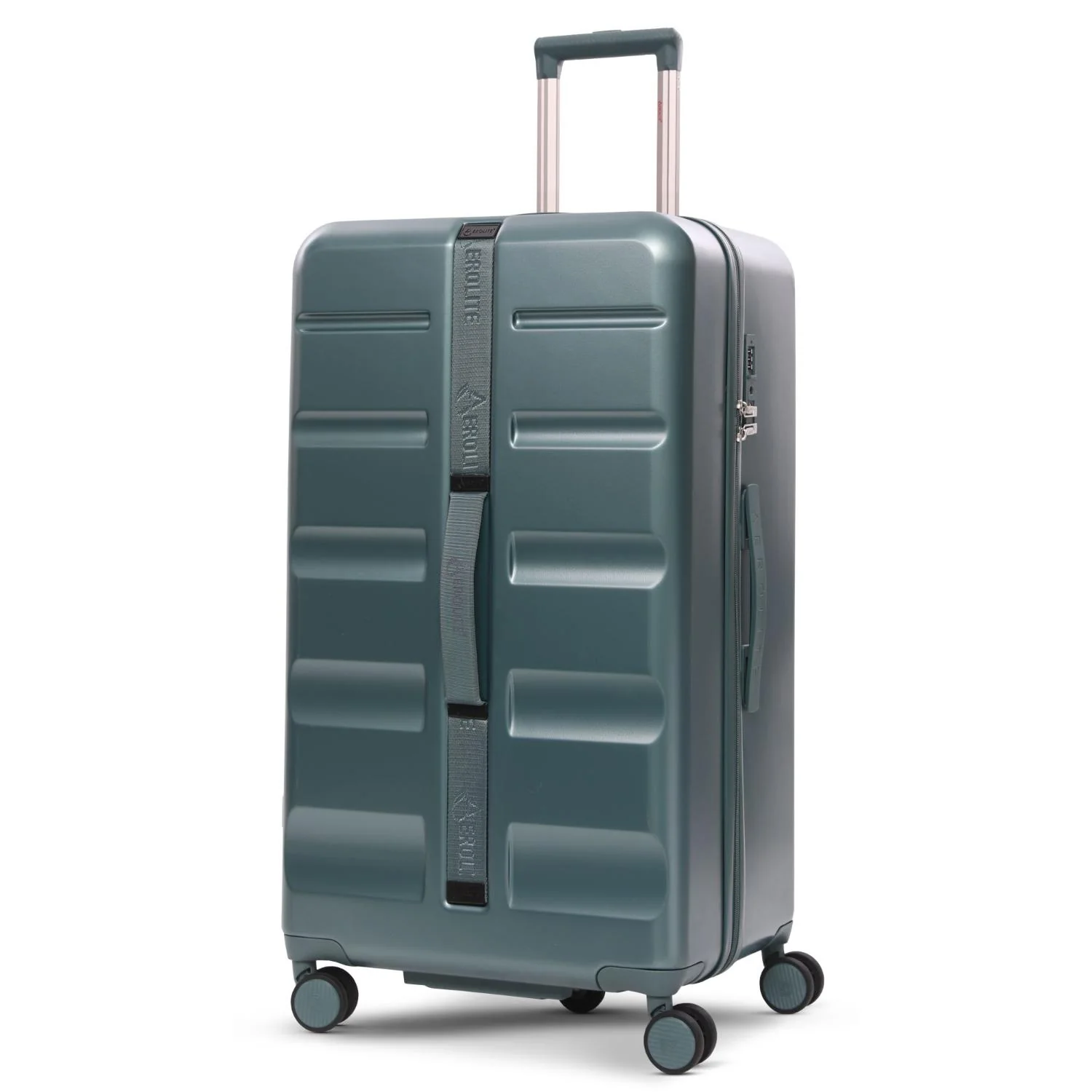 Aerolite 101L Extra Large Hard Shell Trunk Suitcase – Deep Packing, 4+1 Spinner Wheels, TSA Lock - Forest Green - Image 7