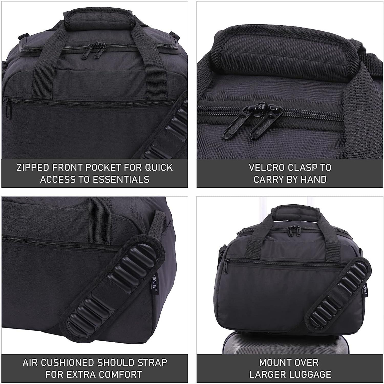 Aerolite 18x14x9” AA and Delta Maximum Size Cabin Bags with 5 Year Guarantee Foldable Carry On Premium Bag Holdall Small Lightweight Cabin Luggage Under seat Flight Travel Duffel Bag - Image 4