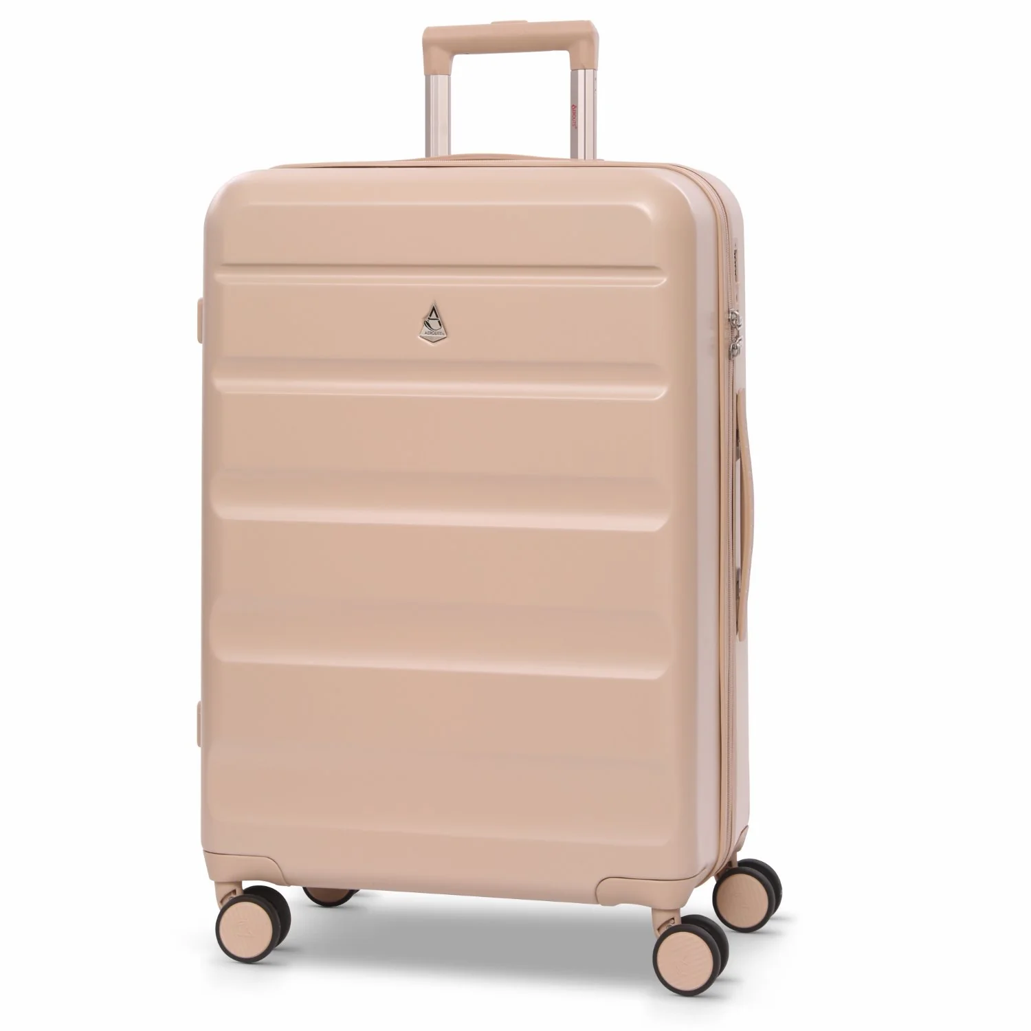 Aerolite 24” Medium 67L ABS-polycarbonate Check-In Suitcase – Lightweight Hard Shell Luggage with 4 Spinner Wheels, TSA Lock & Organised Interior – Beige - Image 7