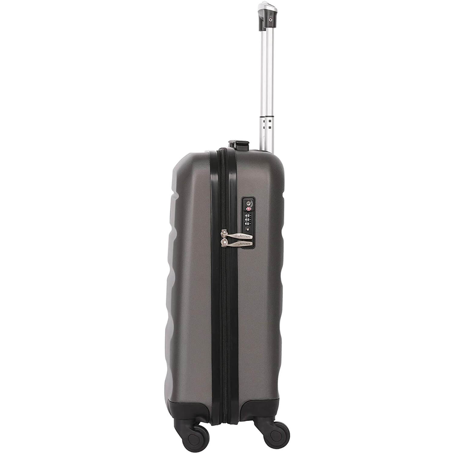 Aerolite 3 Piece Lightweight 4 Wheel ABS Hard Shell Luggage Suitcase Set with Built in TSA Combination Lock, 2 x 21" Cabin + 1x Large 29", Charcoal - Image 6