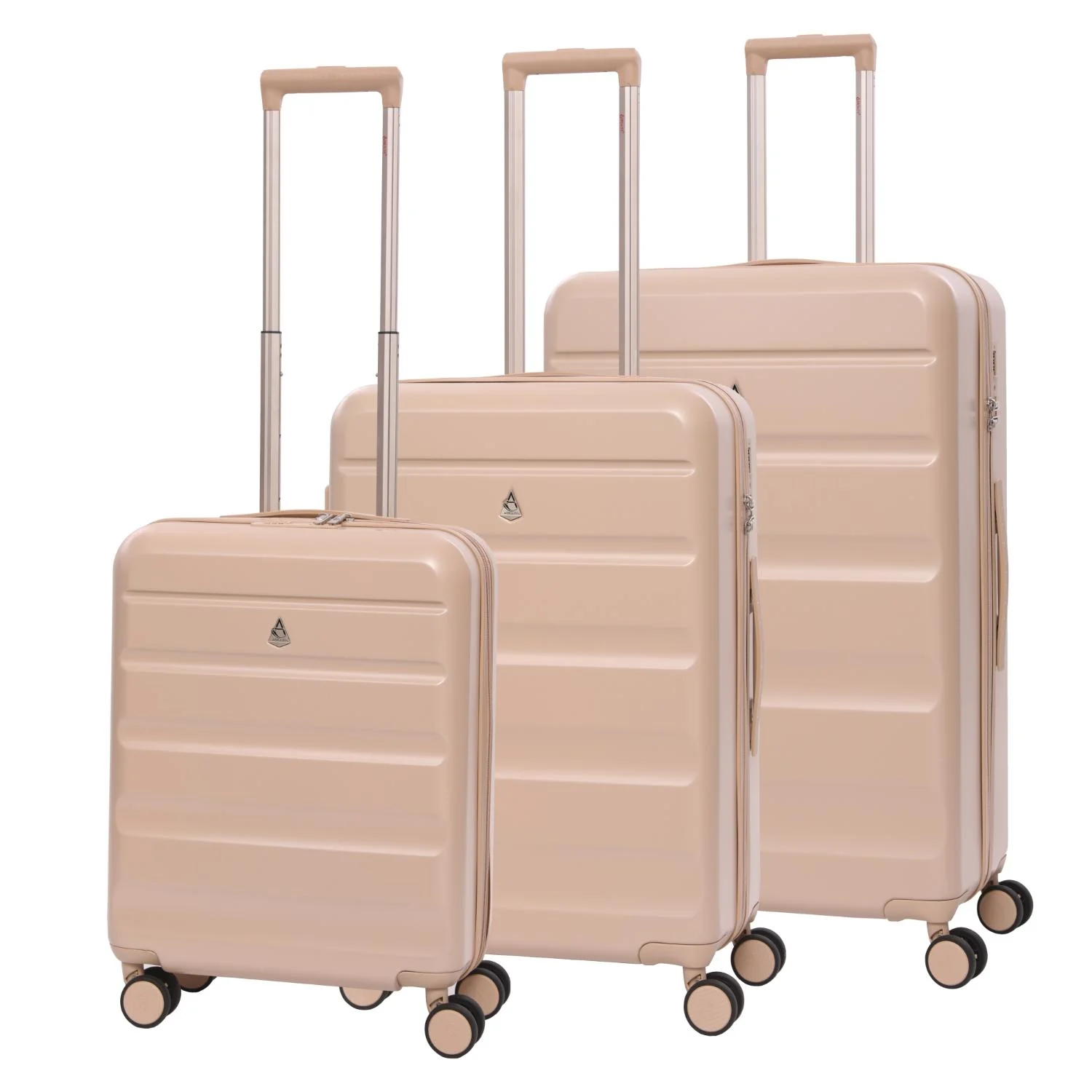 Aerolite 3-Piece Luggage Set – Lightweight Hard Shell Suitcases with 4 Dual Spinner Wheels & TSA Lock – Expandable Cabin (21”), Medium (24”), Large (28”) – Expandable Carry-On Case Included – Beige - Image 15