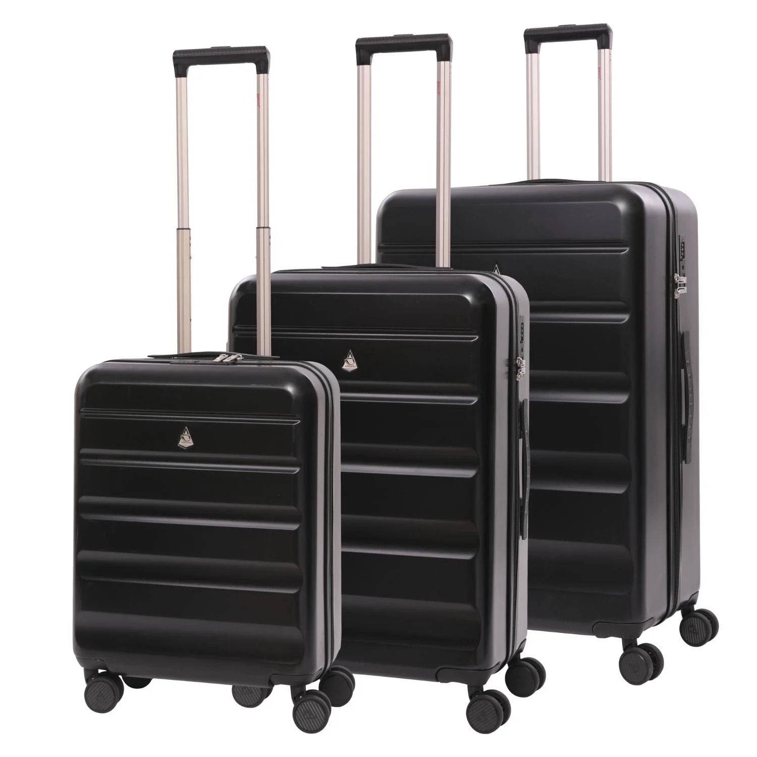 Aerolite 3-Piece Luggage Set – Lightweight Hard Shell Suitcases with 4 Dual Spinner Wheels & TSA Lock – Expandable Cabin (21”), Medium (24”), Large (28”) – Expandable Carry-On Case Included – Black - Image 18