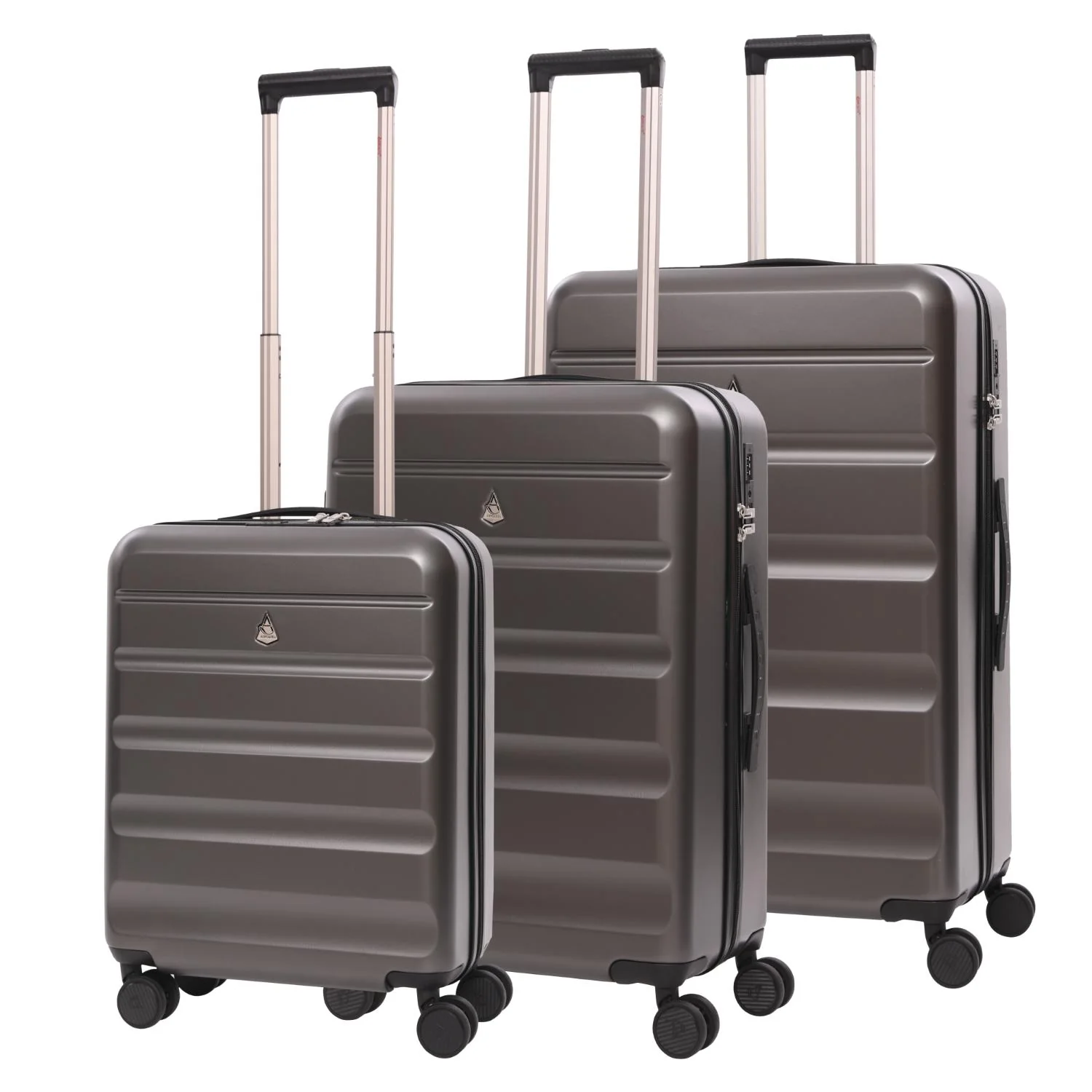 Aerolite 3-Piece Luggage Set – Lightweight Hard Shell Suitcases with 4 Dual Spinner Wheels & TSA Lock – Expandable Cabin (21”), Medium (24”), Large (28”) – Expandable Carry-On Case Included – Charcoal - Image 18