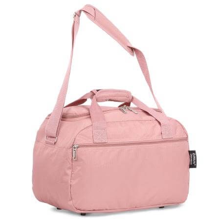 Aerolite (35x20x20cm) Hand Luggage Holdall Bag - Rose Gold (x2 Set) - Image 5