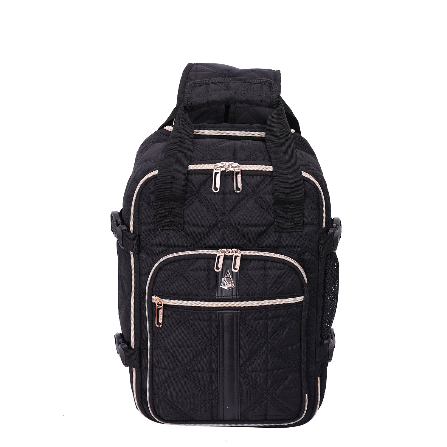 Aerolite 40x20x25cm Ryanair Approved Eco-Friendly Superior Premium Quality Backpack Trolley Bag with 2 Wheels, Extendable Handle, 10 Year Brand Warranty (Quilted) - Image 20
