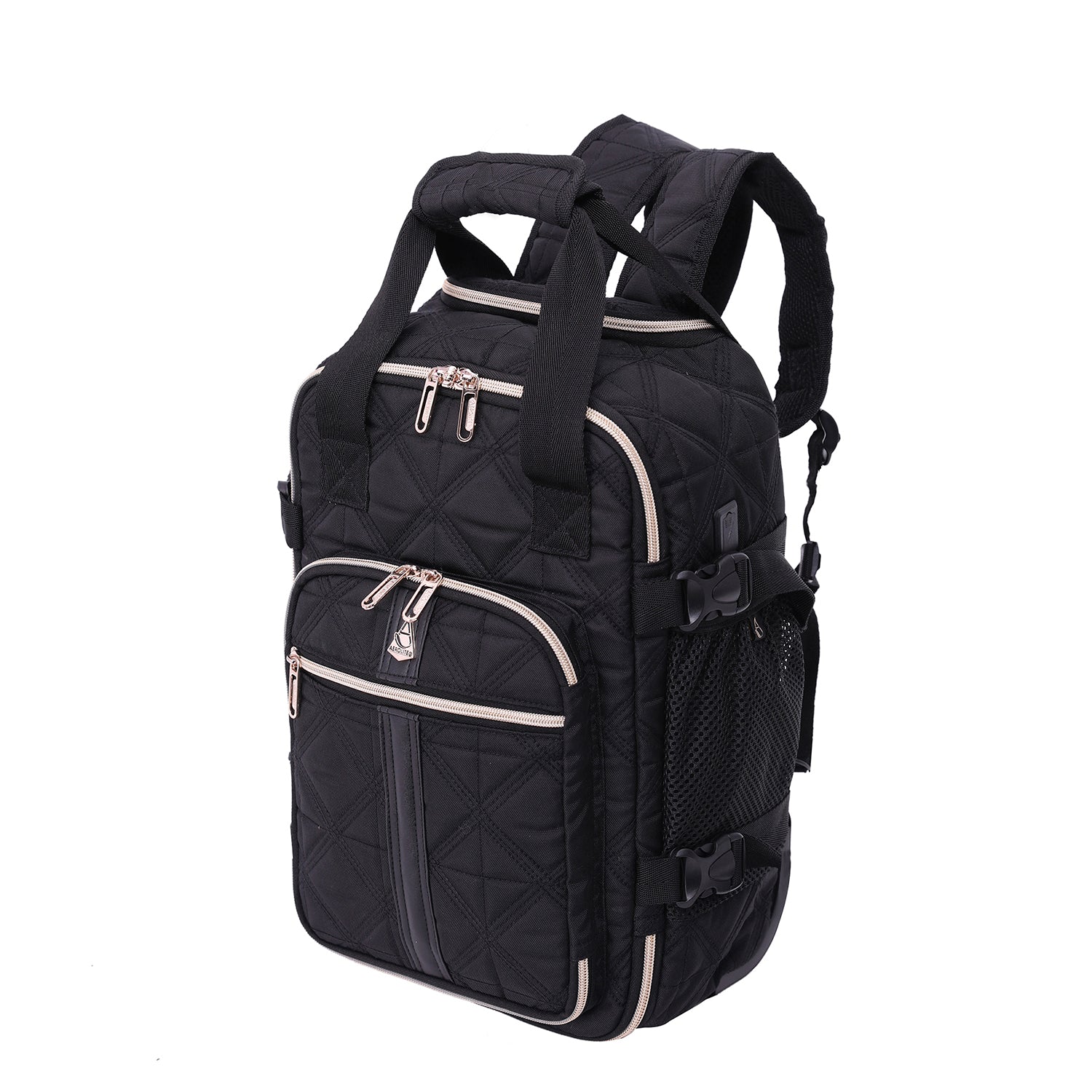 Aerolite 40x20x25cm Ryanair Approved Eco-Friendly Superior Premium Quality Backpack Trolley Bag with 2 Wheels, Extendable Handle, 10 Year Brand Warranty (Quilted) - Image 24