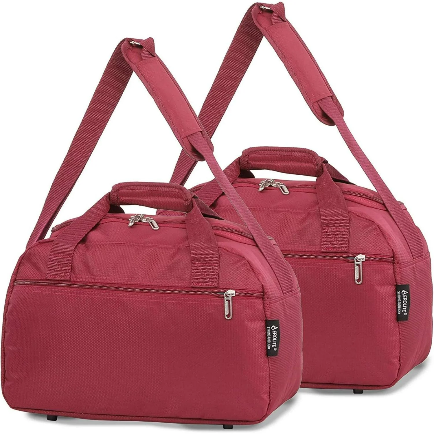 Aerolite (40x20x25cm) Approved for Ryanair Free Allowance, With 5 Years Guarantee, New and Improved 2025 Holdall Cabin Luggage Under Seat Flight Bag, Set of 2 - Image 3