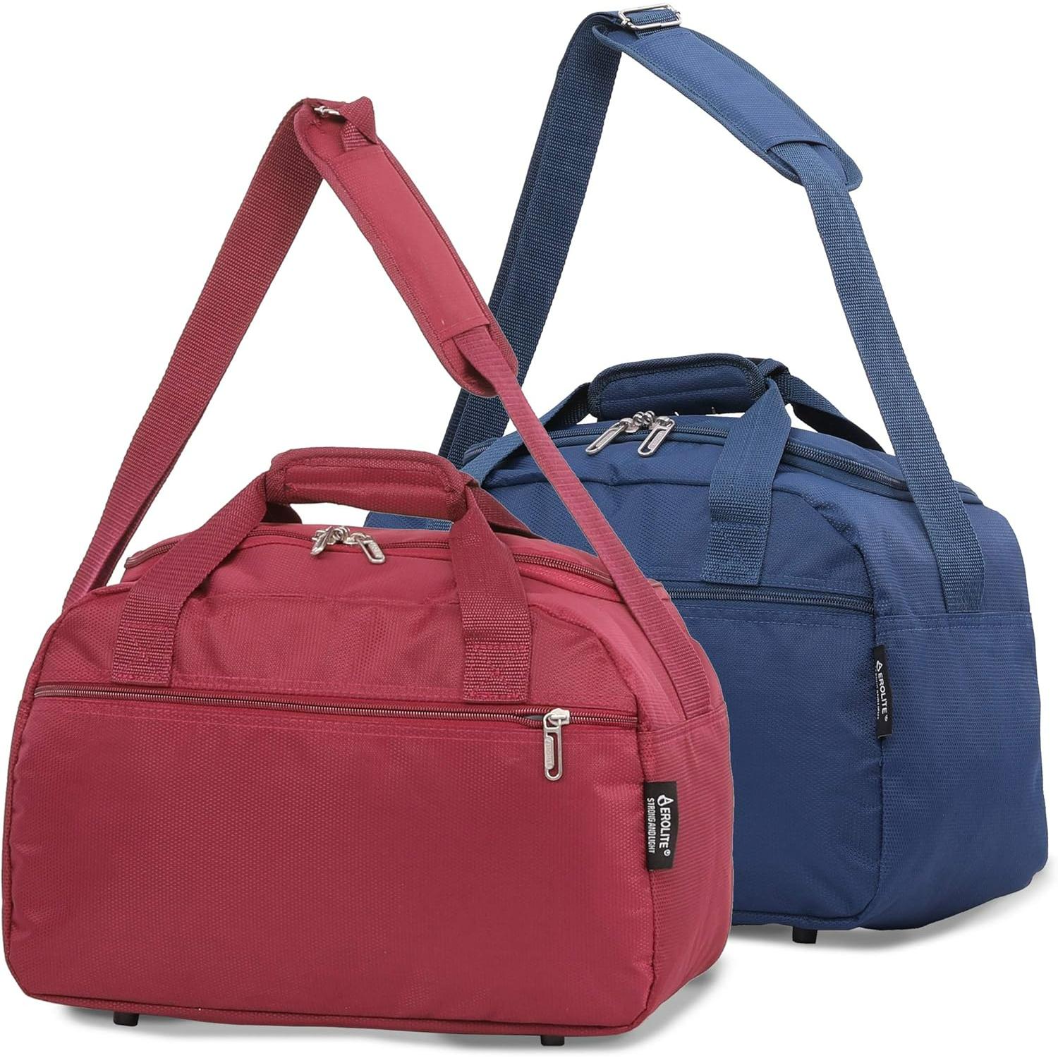 Aerolite (40x20x25cm) Approved for Ryanair Free Allowance, With 5 Years Guarantee, New and Improved 2025 Holdall Cabin Luggage Under Seat Flight Bag, Set of 2 - Image 6
