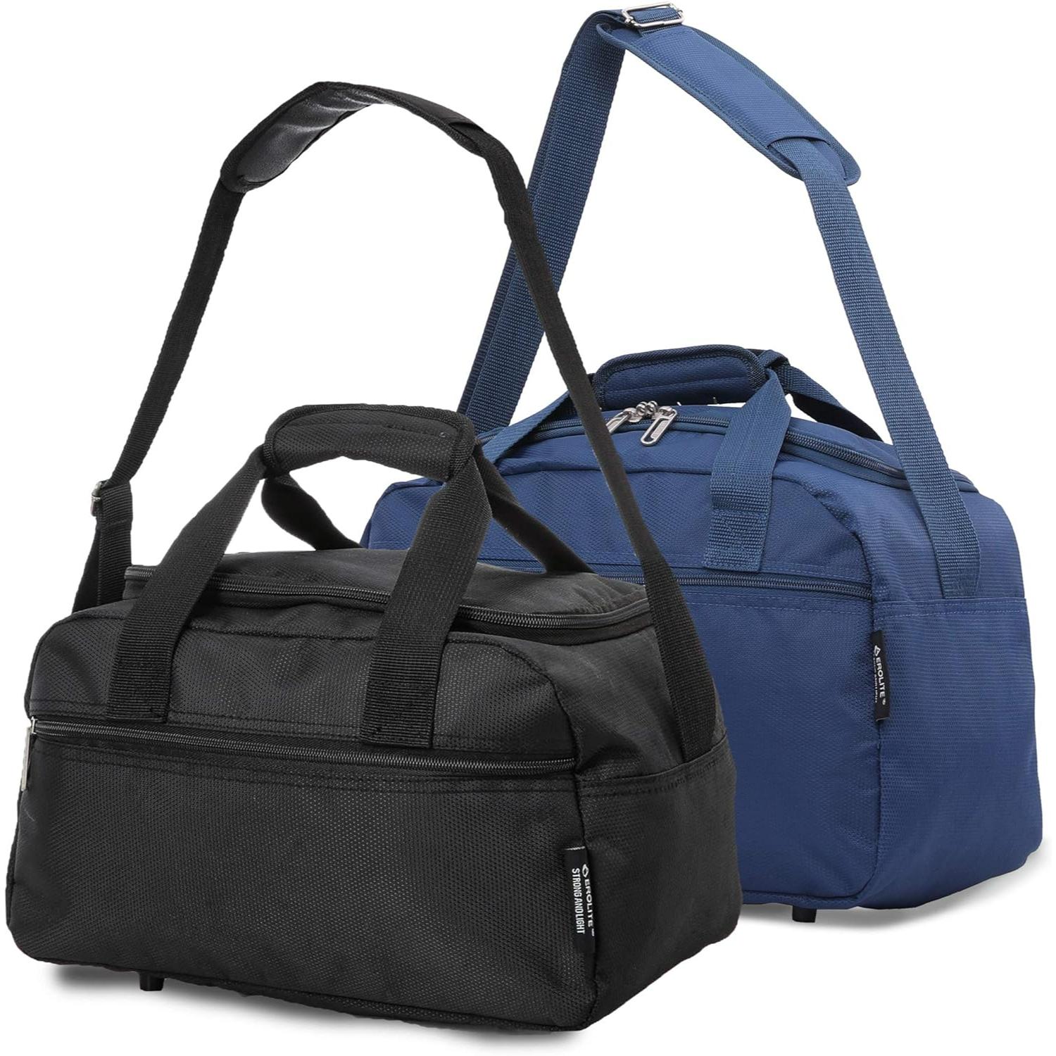 Aerolite (40x20x25cm) Approved for Ryanair Free Allowance, With 5 Years Guarantee, New and Improved 2025 Holdall Cabin Luggage Under Seat Flight Bag, Set of 2 - Image 9