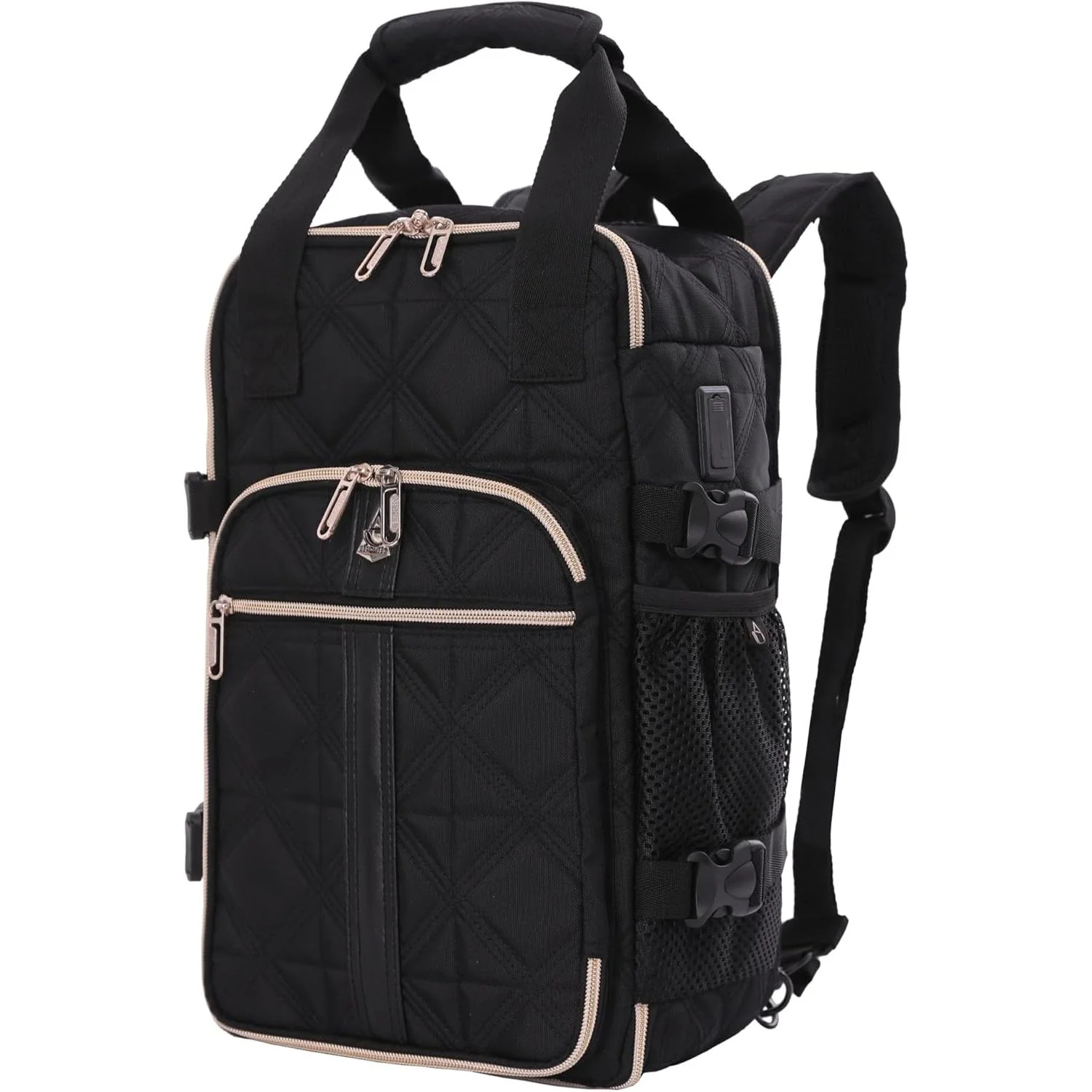 Aerolite 40x20x25cm Premium Eco-Friendly Backpack Approved for Ryanair with 10 Years Warranty (Quilted) + Luggage Scale + TSA Lock - Image 8