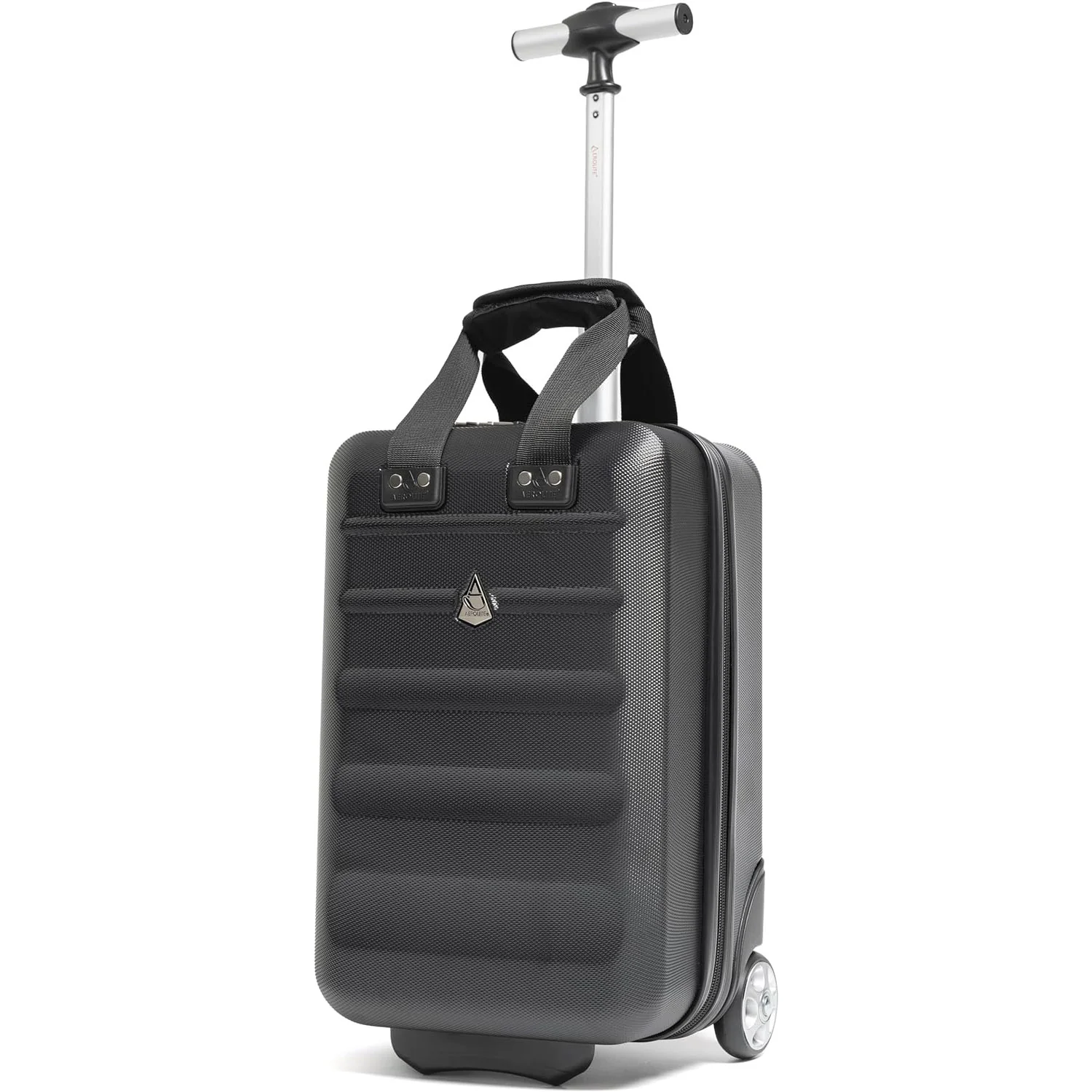 Aerolite 40x20x25cm Approved for Ryanair Under Seat Lightweight Eco Friendly Hard Shell Carry On Hand Cabin Luggage Travel Suitcase with 2 Wheels and TSA Approved Lock Black - Image 17