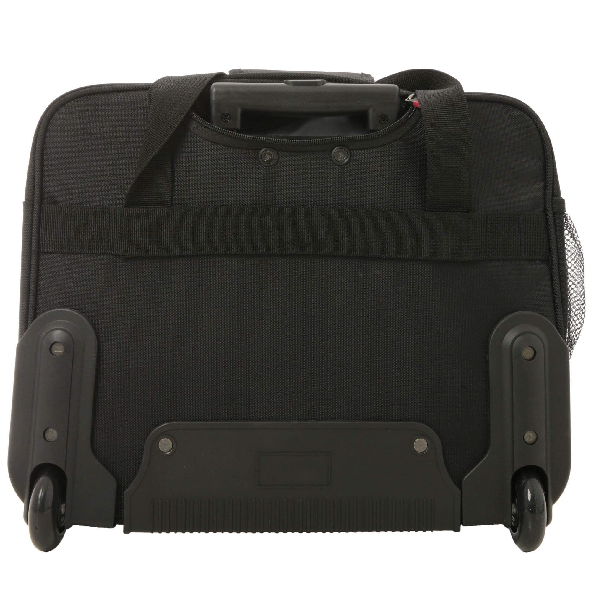 Aerolite Premium Padded Business Laptop Roller Case with 2 Wheels Approved for Ryanair Priority Boarding, Easyjet Plus, BA and More Airlines. Fits up to 15.6 Inch Laptops (Black) - Image 7