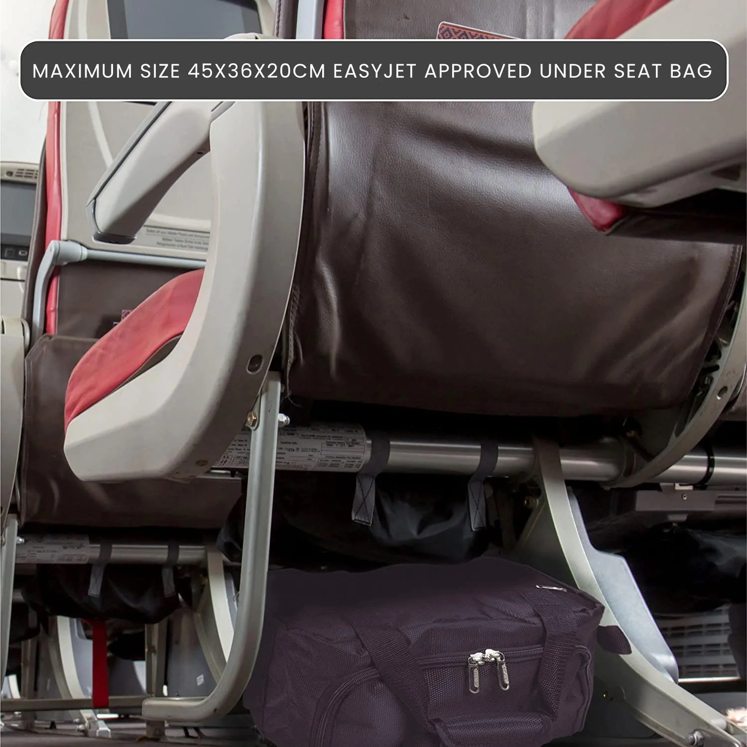 Aerolite Easyjet Maximum Size (45x36x20cm) Holdall New and Improved 2025 Cabin Luggage Under Seat Flight Bag - Image 15