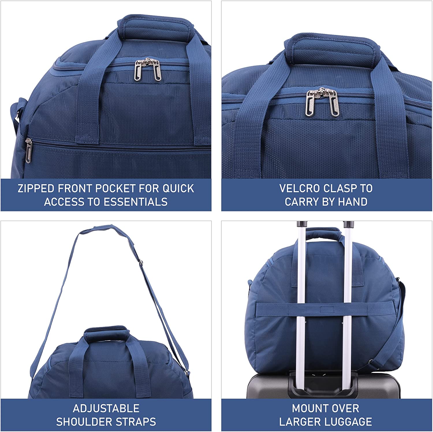 Aerolite Easyjet Maximum Size (45x36x20cm) Holdall New and Improved 2025 Cabin Luggage Under Seat Flight Bag - Image 20