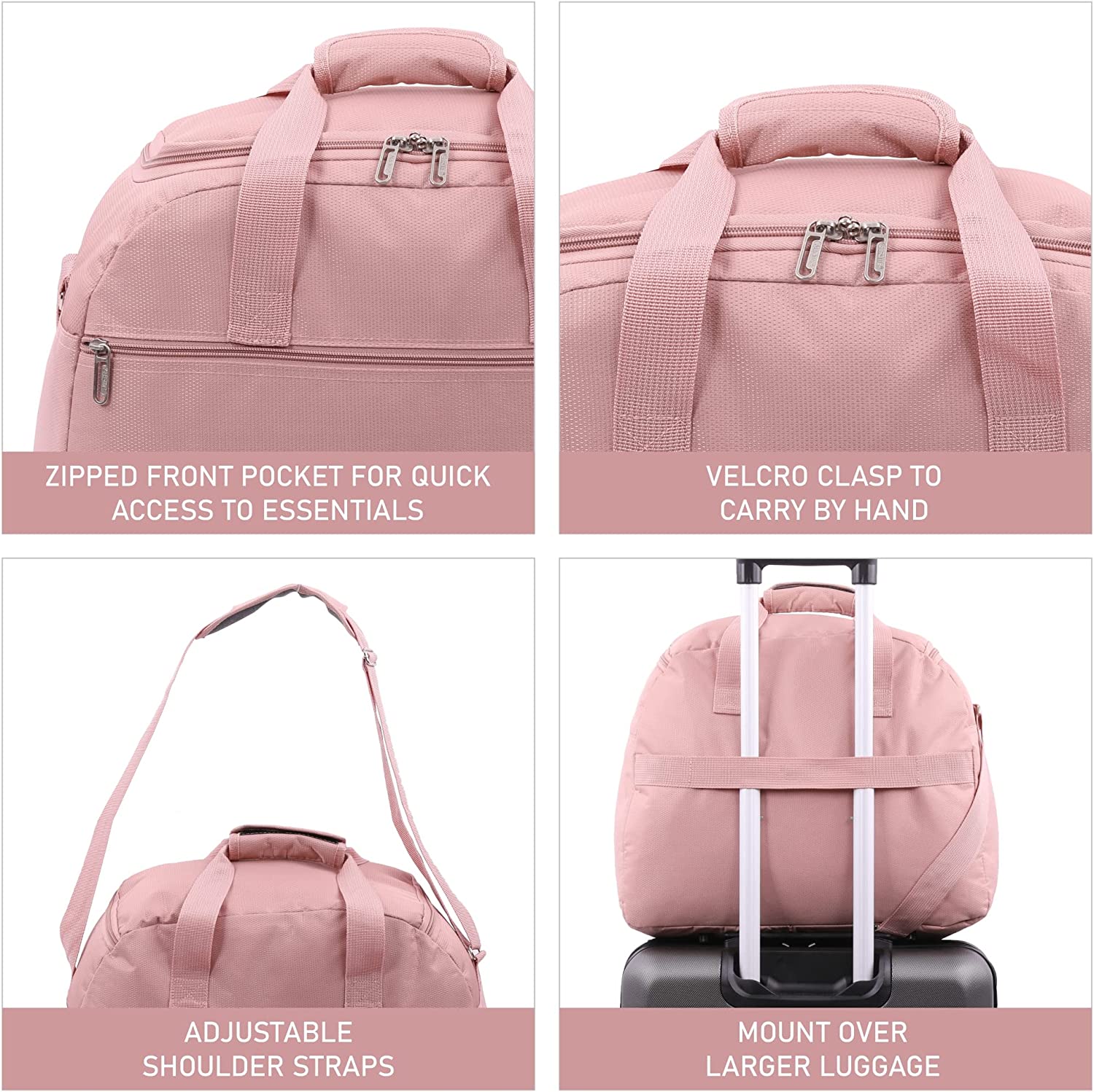 Aerolite Easyjet Maximum Size (45x36x20cm) Holdall New and Improved 2025 Cabin Luggage Under Seat Flight Bag - Image 28