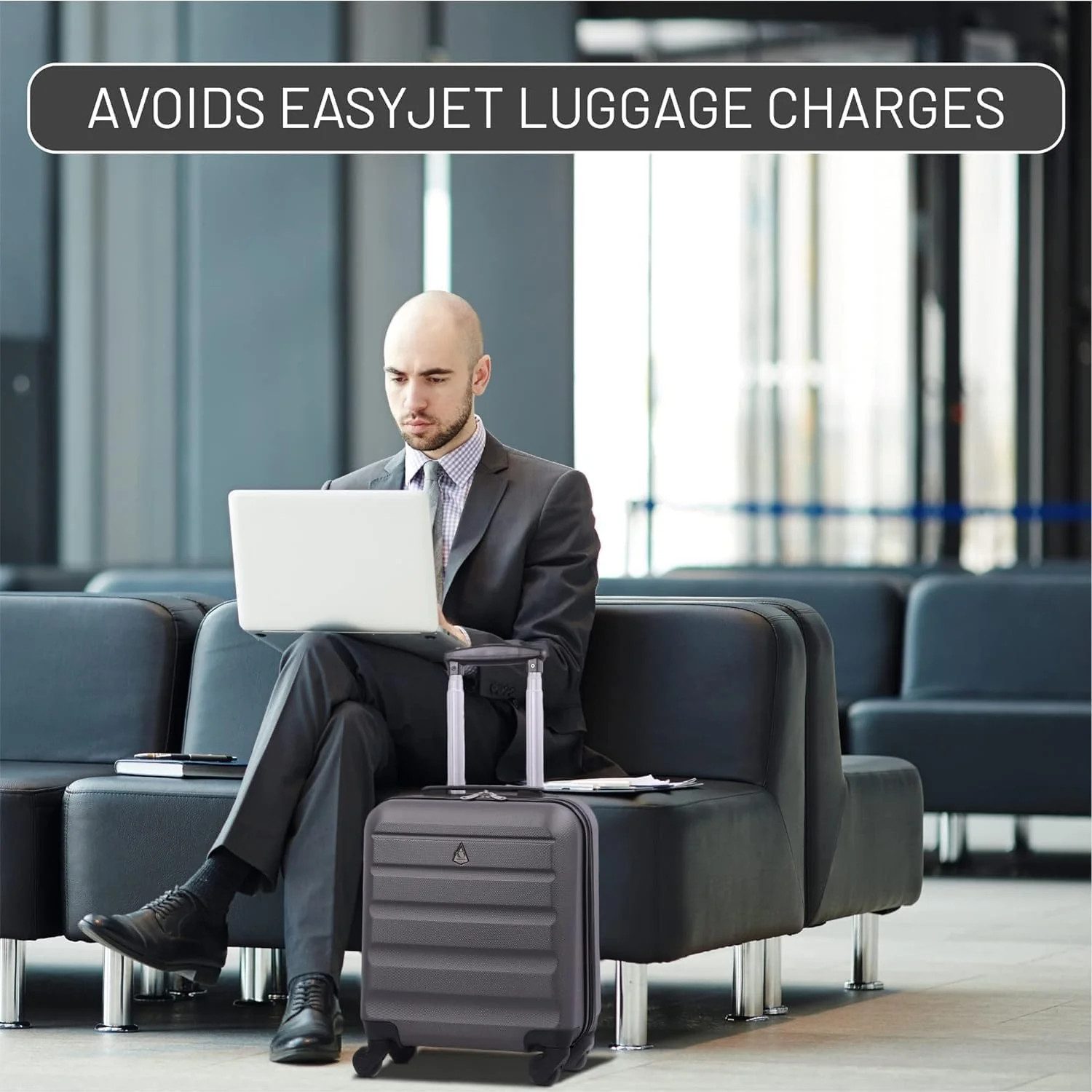 Aerolite 45x36x20cm Easyjet Maximum Cabin Size Carry On Suitcase With 8 Ultra Smooth Wheels, TSA Lock, Eco-Friendly Interior, SBS Zippers, 5 Years Warranty - Image 12