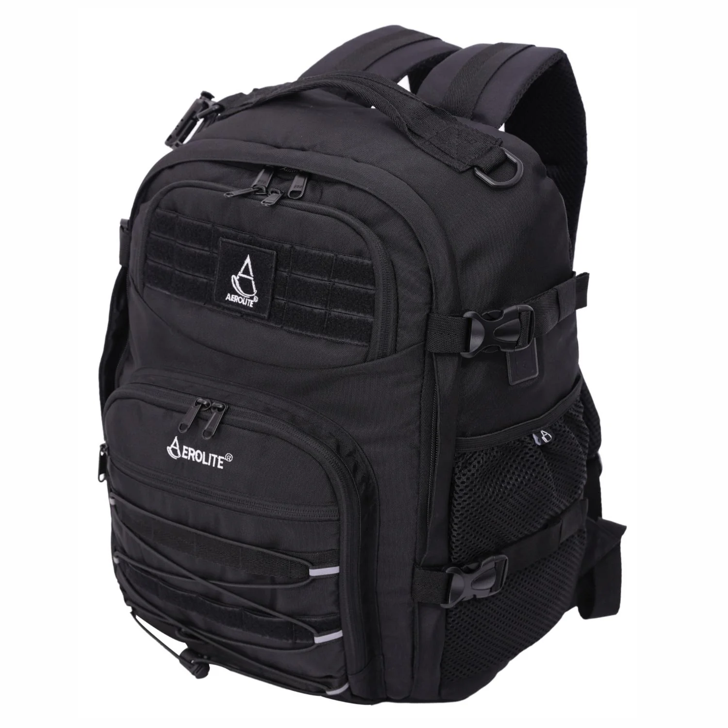 Aerolite 45x36x20cm Easyjet Maximum Premium Quality Tactical Backpack, Made From Recycled Eco-Friendly Shower-Resistant Material, 10 Year Brand Warranty + Luggage Scale + TSA Lock - Image 3
