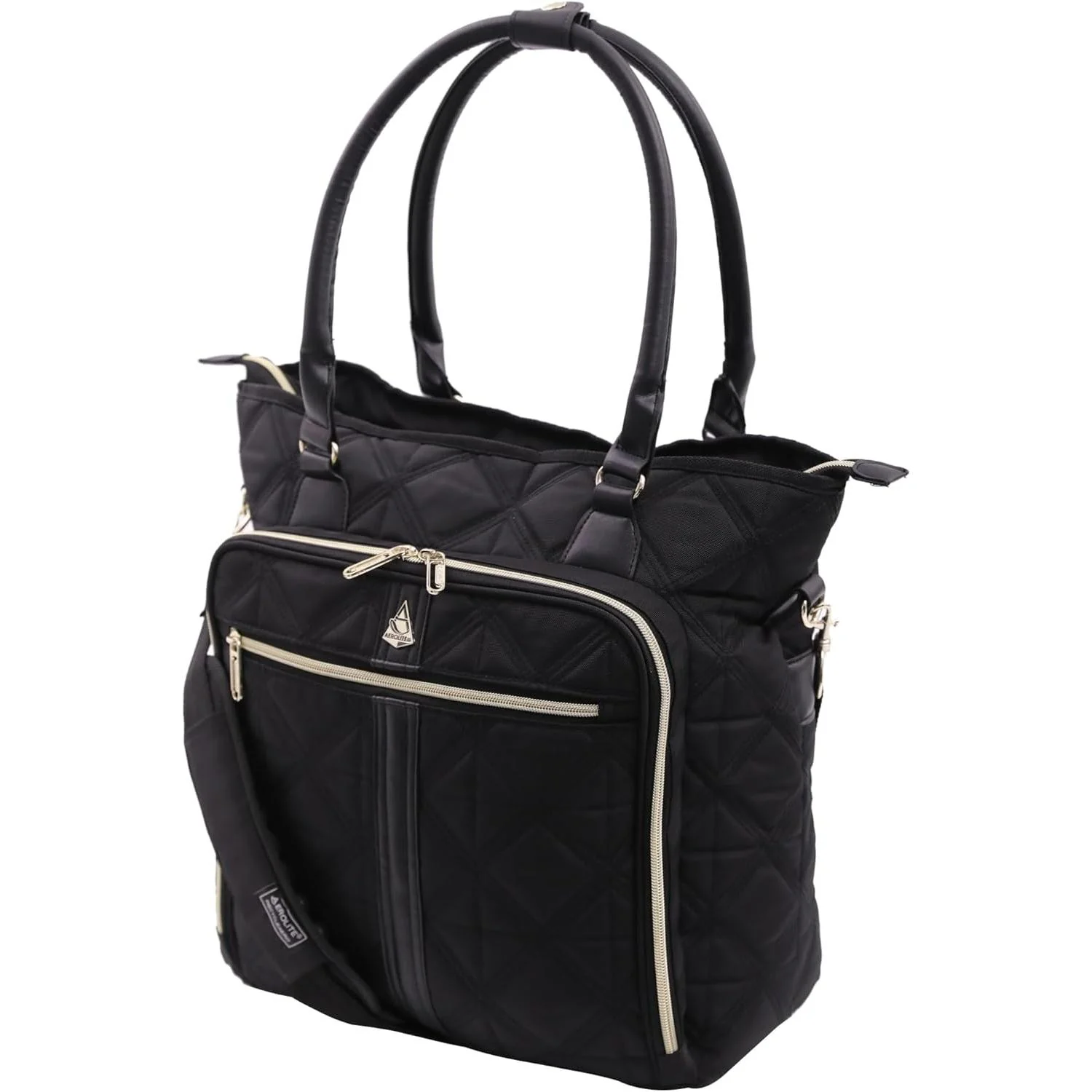 Aerolite 45x36x20cm Easyjet Maximum Super Premium Quality Eco Friendly Laptop Bag - Fits up to 16.5", Overnight Hand Cabin Luggage Shoulder Bag Quilted with 10 Year Warranty (Black) + Luggage Scale + TSA Lock - Image 11