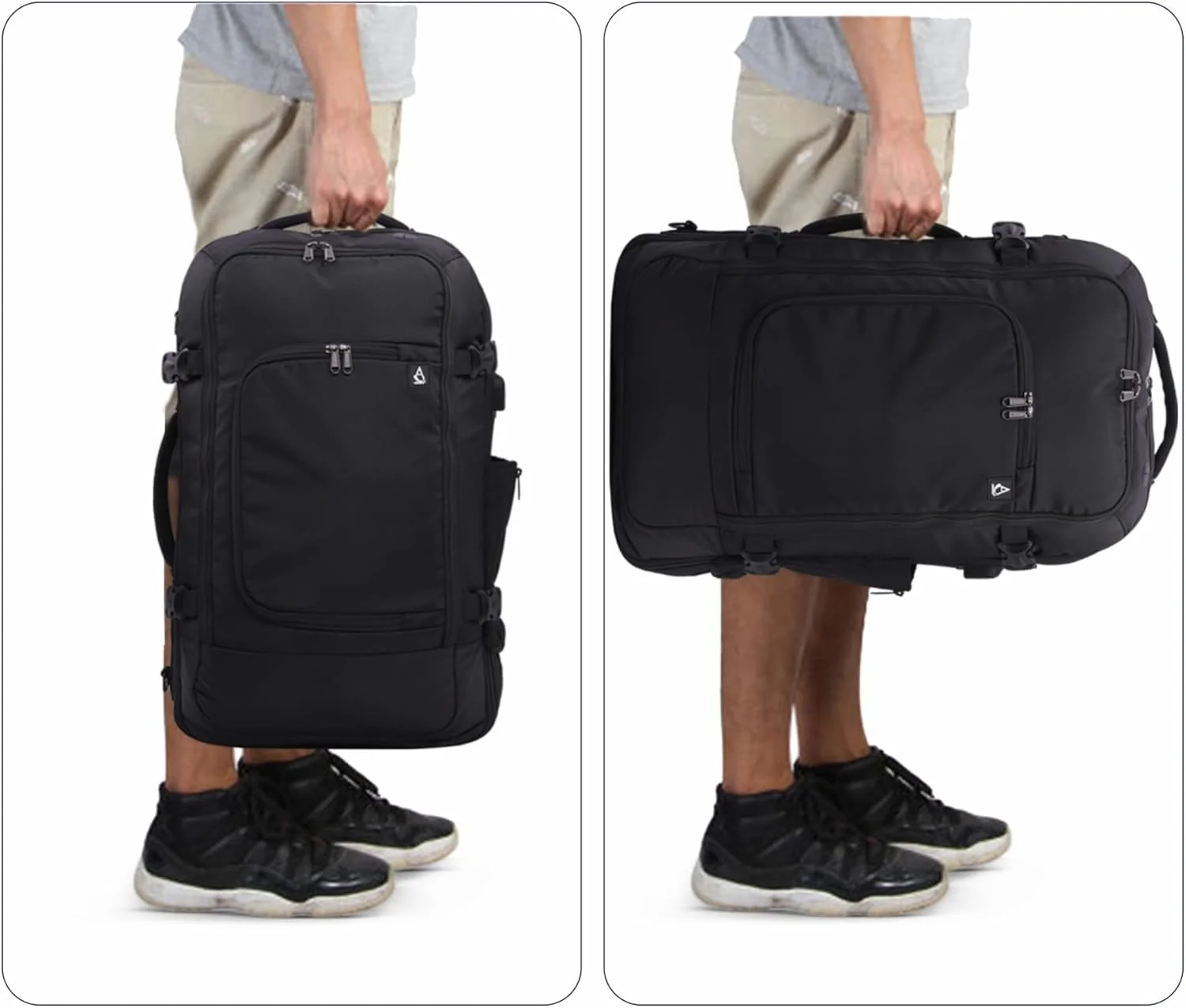 Aerolite (55x35x20cm) 39L Cabin Luggage Laptop Backpack Rucksack With YKK Zippers Fits Up To 15.6" Laptop, Approved for Ryanair (Priority), easyJet Plus, British Airways & Many More - Image 9