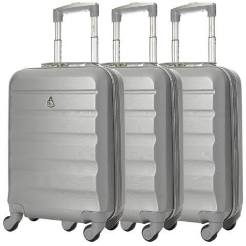 Aerolite (55x35x20cm) Lightweight Hard Shell Cabin Hand Luggage (x3 Set), Approved For Ryanair (Priority), easyJet (Flexi/Plus/Large Cabin) - Image 3