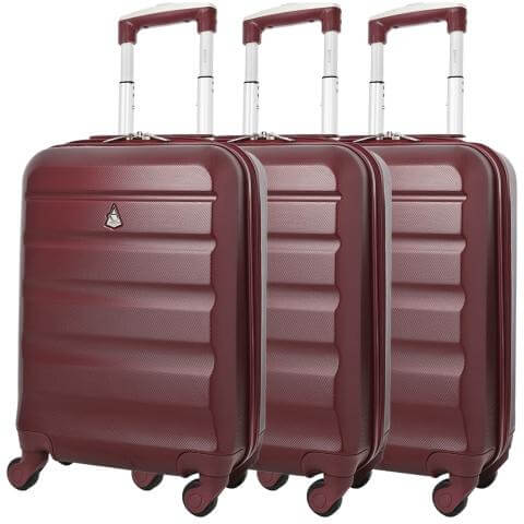 Aerolite (55x35x20cm) Lightweight Hard Shell Cabin Hand Luggage (x3 Set), Approved For Ryanair (Priority), easyJet (Flexi/Plus/Large Cabin) - Image 4