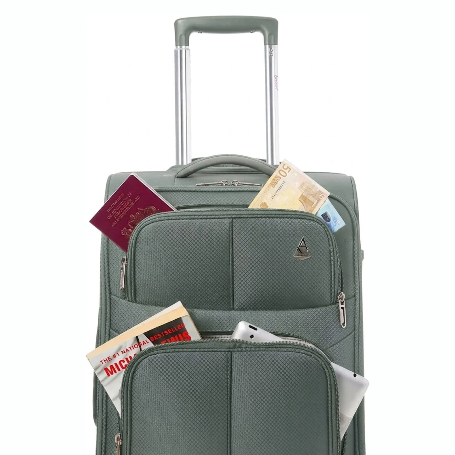 Aerolite 56x45x25cm Cabin Suitcase – EasyJet Large Cabin & British Airways/Jet2 Approved Carry On Luggage, Lightweight 60L 2-Wheel Travel Bag with TSA Lock (Green) - Image 10