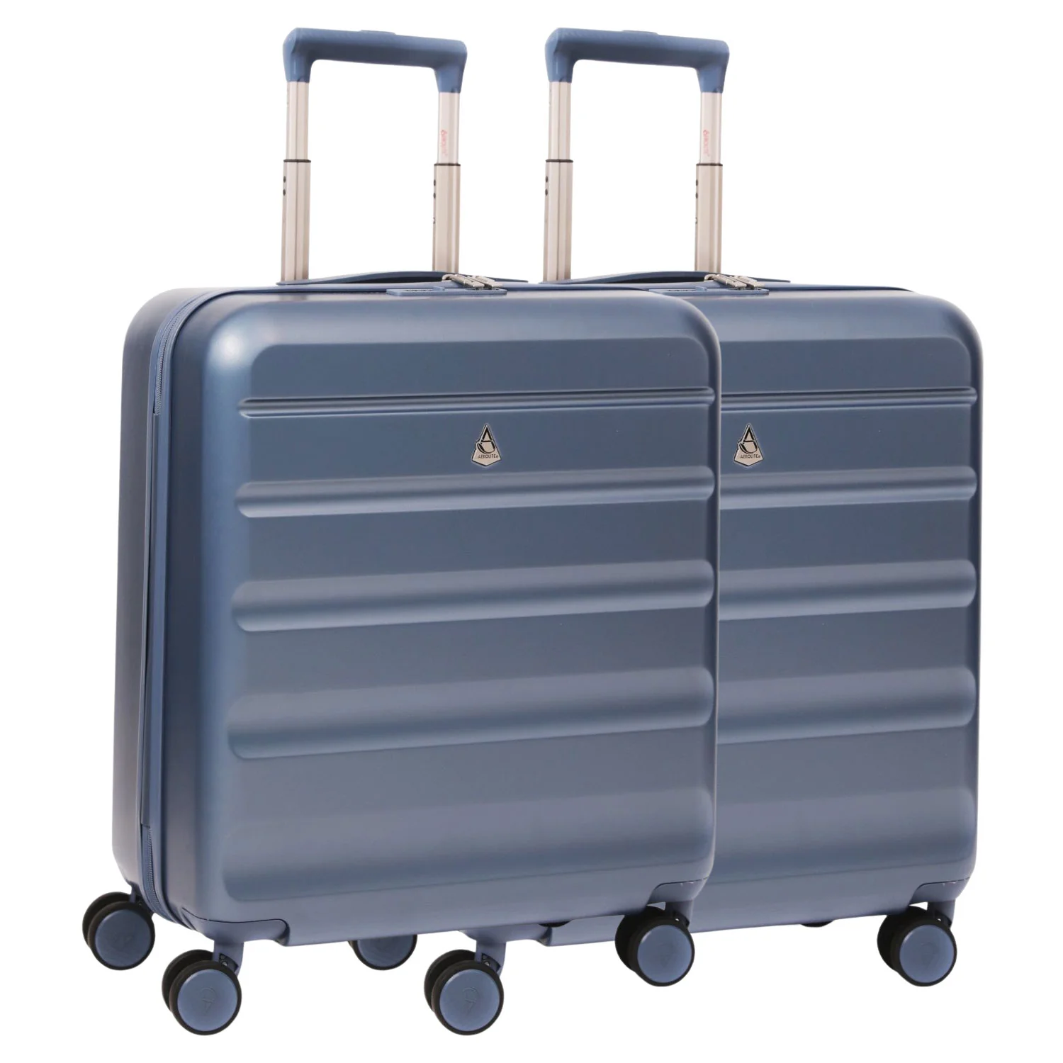 Aerolite 56x45x25cm Large Cabin Bag – Easyjet Large Cabin/Plus/Flexi, British Airways & Jet2 Maximum Cabin Luggage Size, Lightweight Hard Shell Suitcase with 8 Spinner Wheels, TSA Lock, 56L Capacity, 5-Year Warranty, Blue (Set of 2) - Image 8