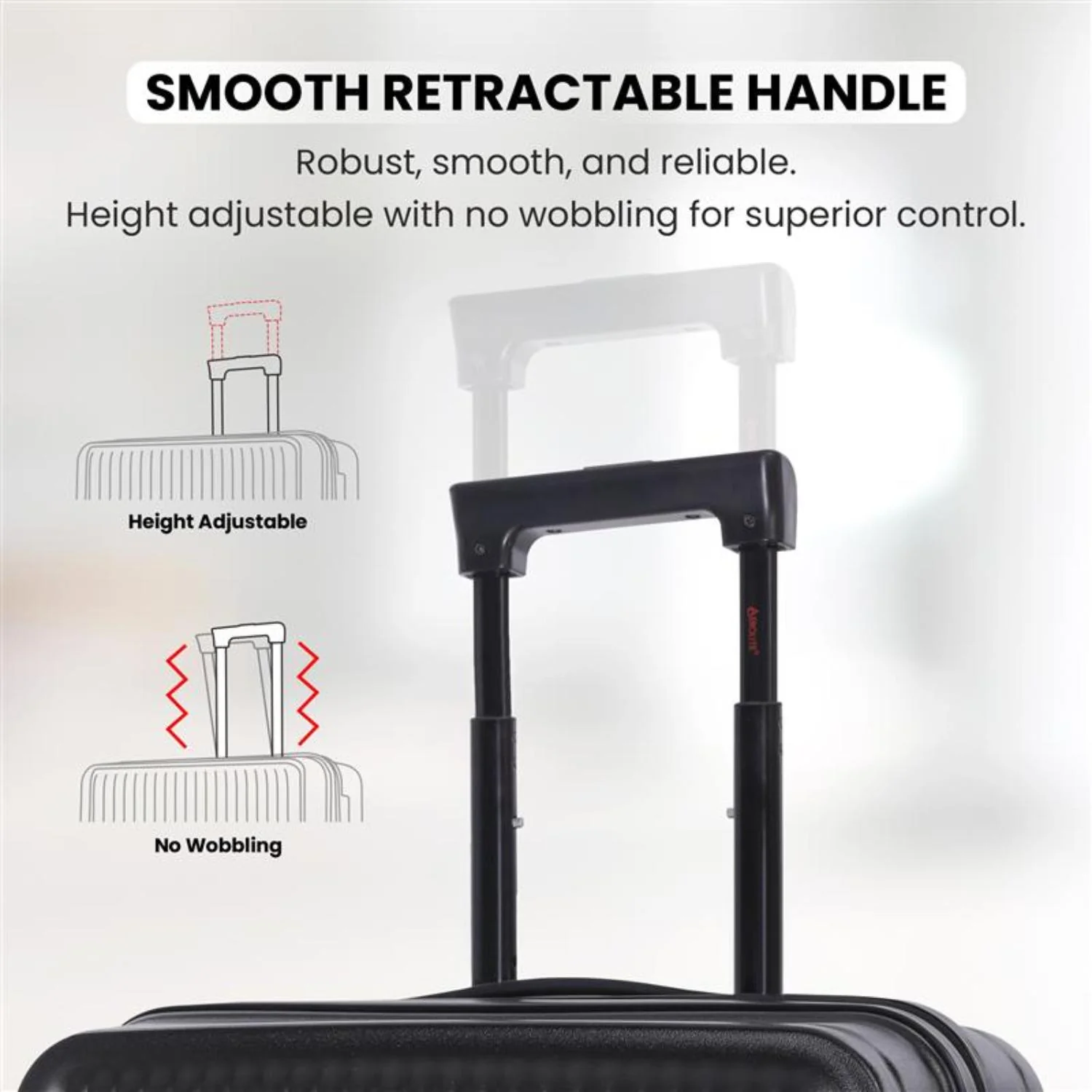 Aerolite M-Lite Premium 56x45x25cm Easyjet Plus Cabin Suitcase with USB Port, TSA Lock, Silent Hinomoto Wheels, Lightweight Polypropylene, 15-Year Warranty - Image 5