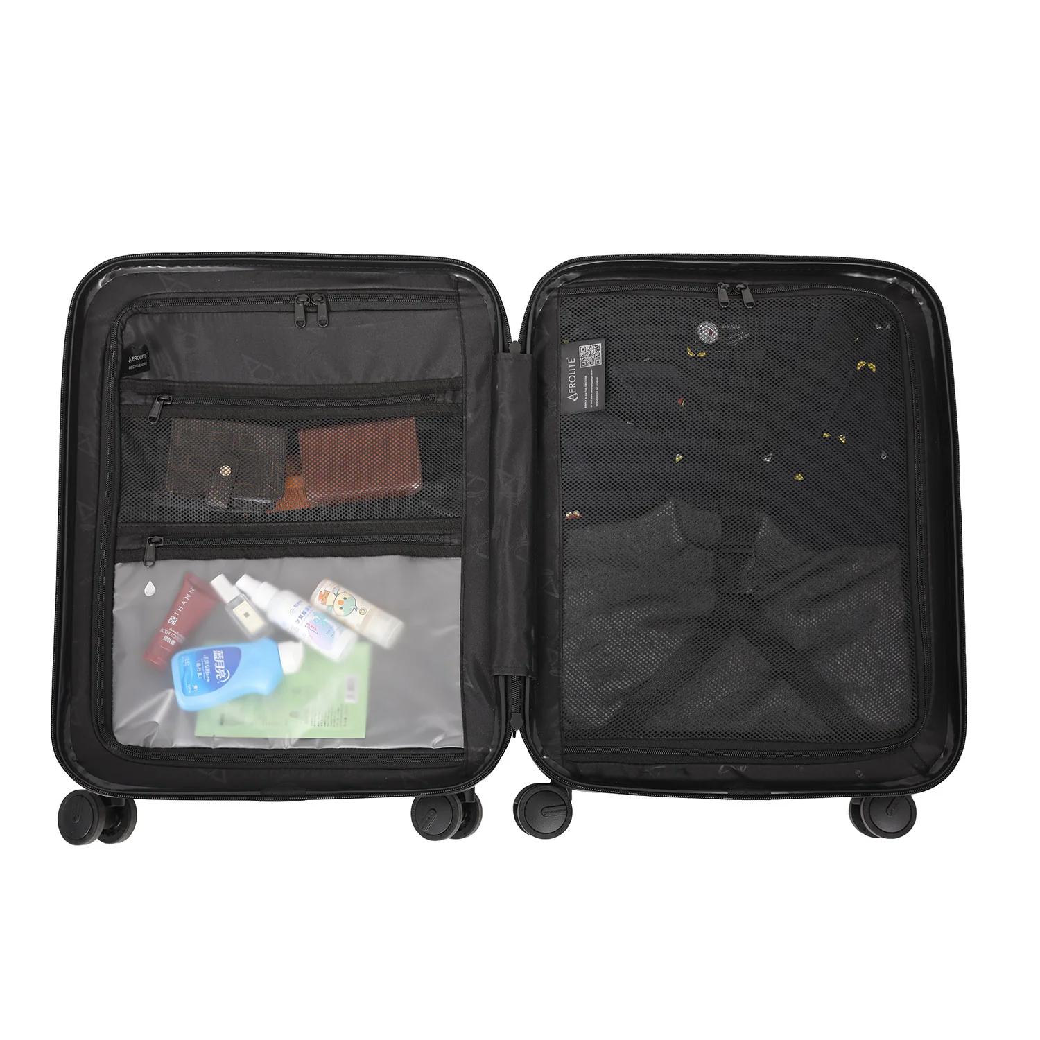 Aerolite M-Lite Premium 56x45x25cm Easyjet Plus Cabin Suitcase with USB Port, TSA Lock, Silent Hinomoto Wheels, Lightweight Polypropylene, 15-Year Warranty - Image 9