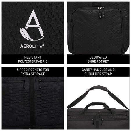 Aerolite (69x39x28cm) Lightweight Foldable Flight Holdall - Image 4