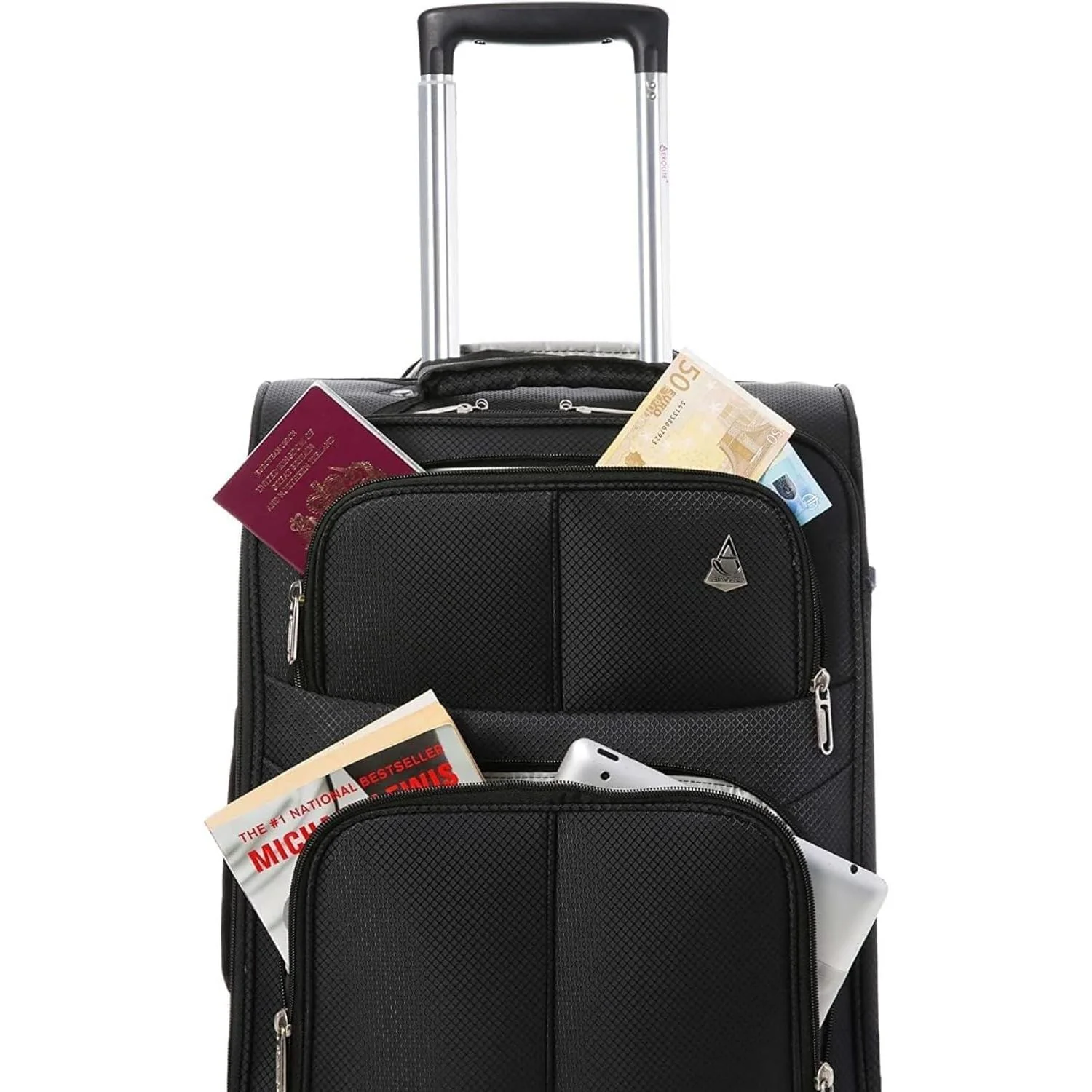 Aerolite British Airways Maximum Size Bundle, 56x45x25cm Large Cabin Softshell Suitcase & 40x30x15cm Under Seat Holdall - Image 5