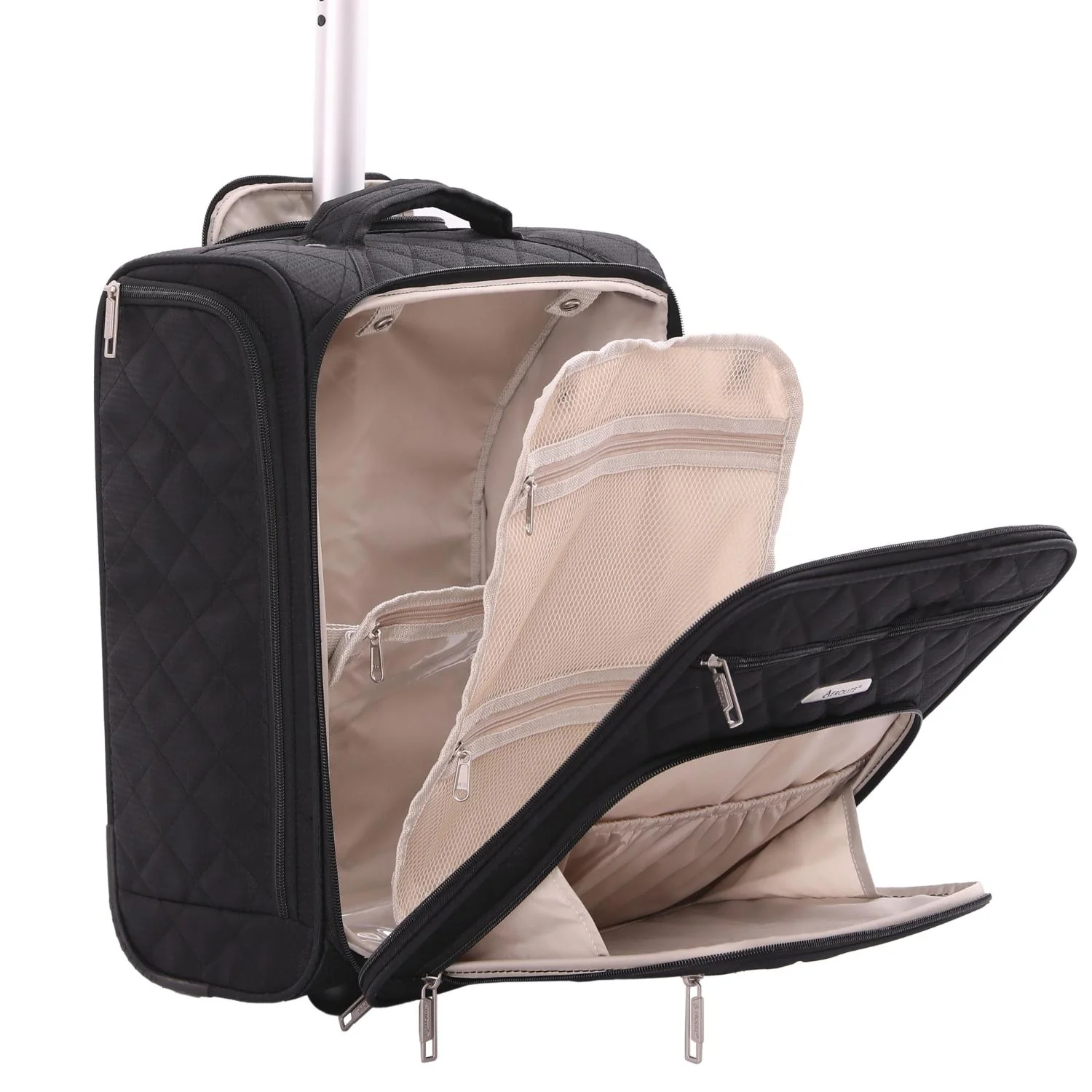 Aerolite 45x36x20cm Easyjet Maximum Cabin Size Carry On Under Seat Trolley Hand Luggage With High Mileage Wheels & SBS Zips, Latest 2025 Model, 5 Years Warranty - Image 20