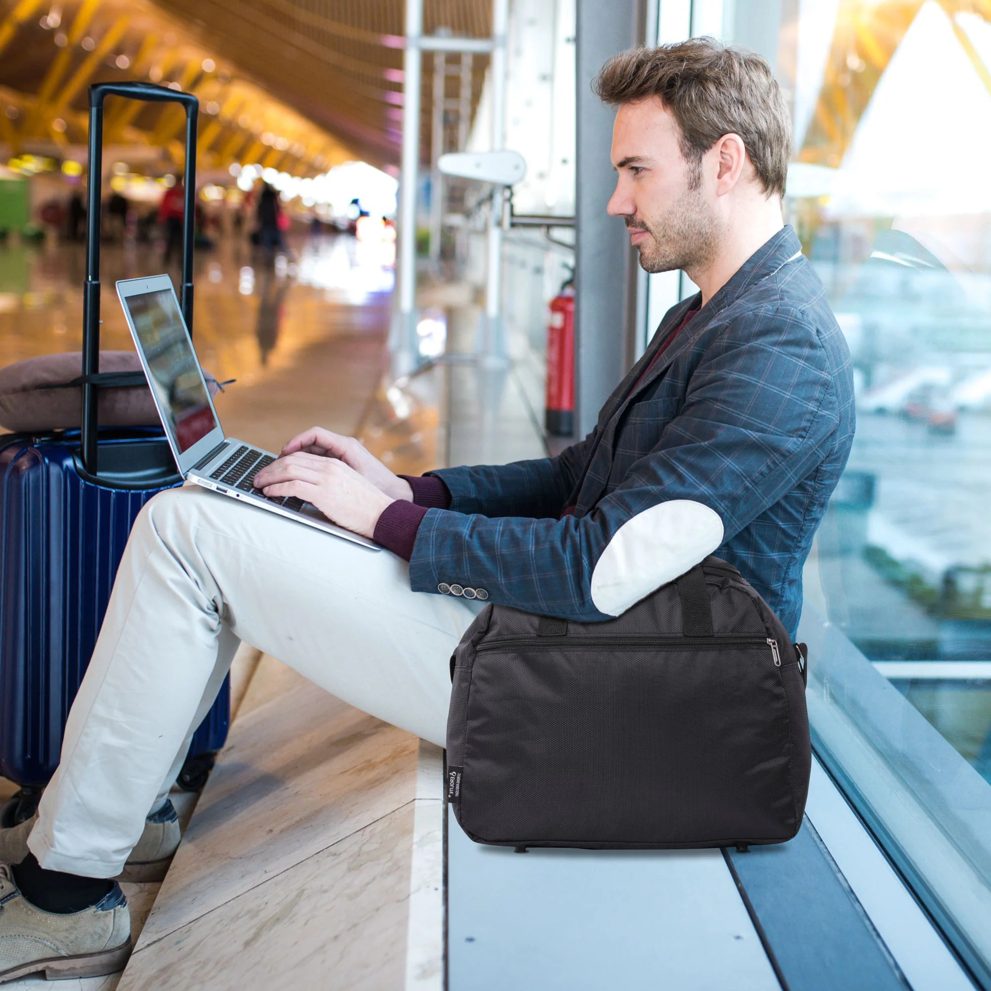 Aerolite Easyjet Maximum Size (45x36x20cm) Holdall New and Improved 2025 Cabin Luggage Under Seat Flight Bag - Image 8