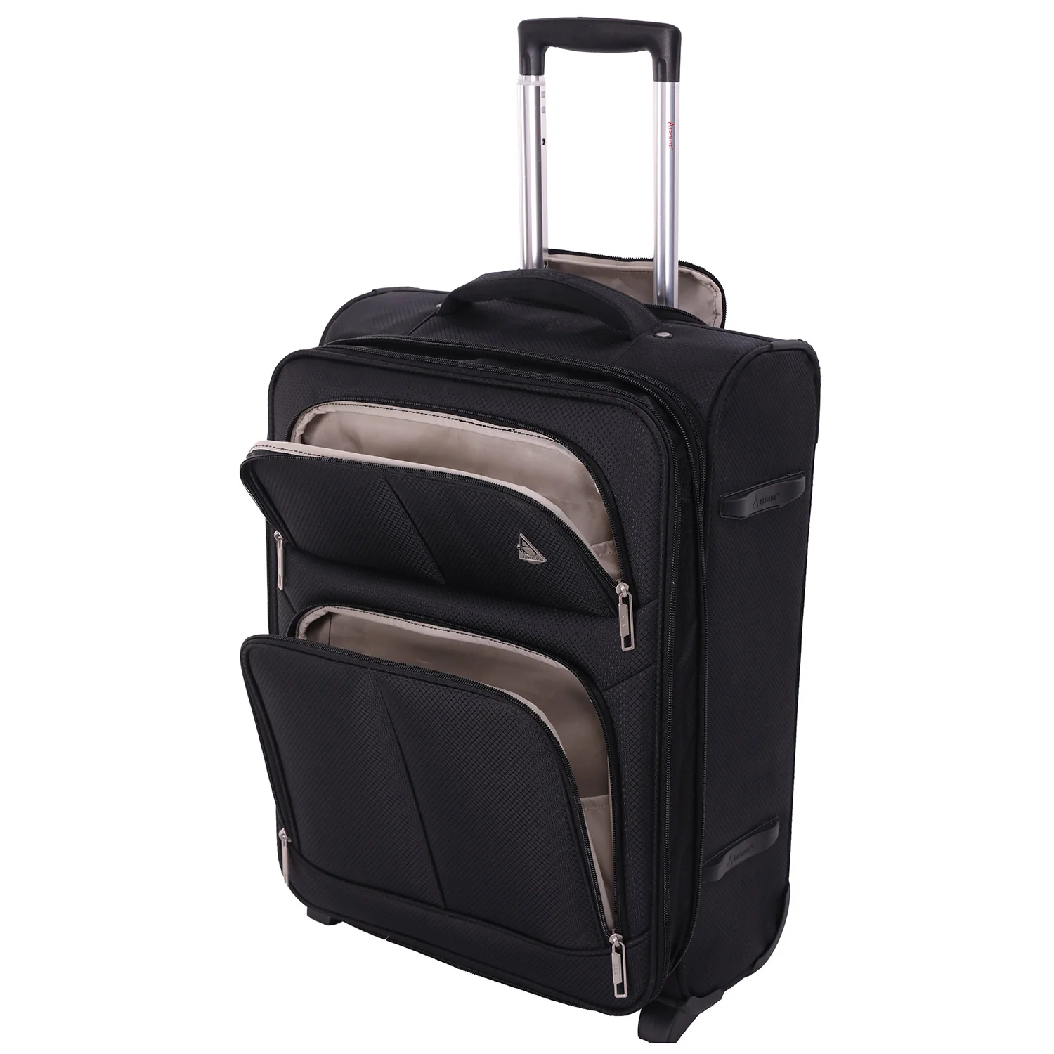 Aerolite Expandable (55x40x20cm) to (55x40x23cm) Ryanair (Priority) Maximum Allowance Lightweight Cabin Hand Luggage 2 Wheels, Maximum Size for Ryanair Priority, Wizz Air Priority, Lufthansa - Image 9
