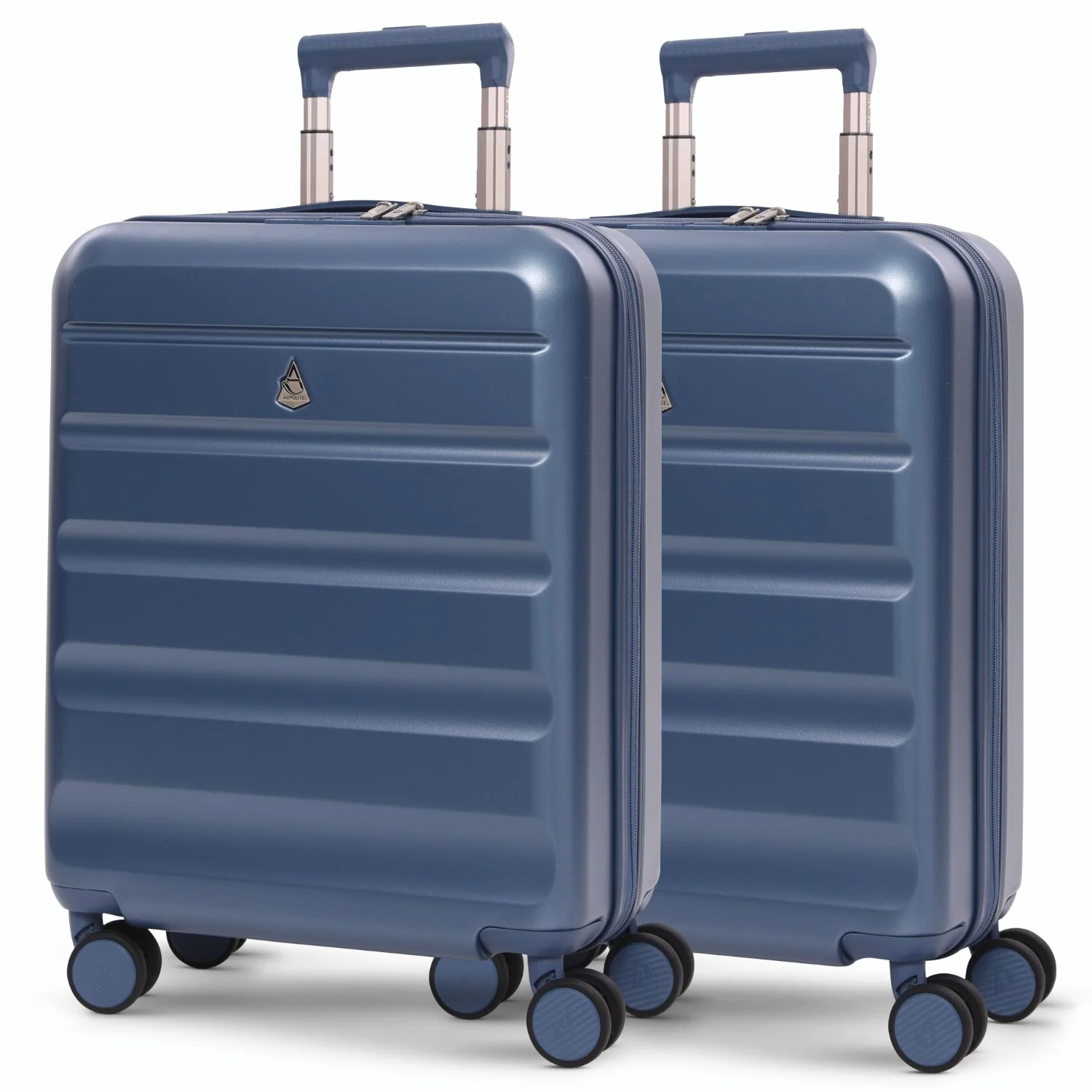 Aerolite Expandable 55x40x20cm to 55x40x23cm Ryanair Priority, Wizz Air Priority, Lufthansa Max Size Lightweight Hard Shell Carry On Hand Cabin Luggage Suitcase with 4 Wheels - Set of 2 (BLUE) - Image 12