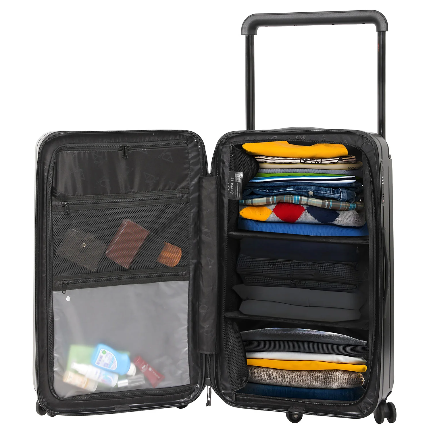 Aerolite M-Lite Trunk – Premium 77cm 100.4L Capacity Check-In Suitcase, Durable PP Polypropylene, TSA Lock, 8+1 Silent Hinomoto Wheels, Luxury Eco Interior, 15-Year Guarantee, Pack Up To 32Kg - Image 13