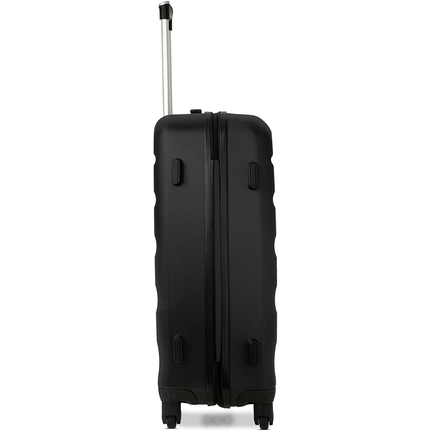 Aerolite Lightweight ABS Hard Shell Travel Hold Check in Luggage Suitcase 4 Wheels, Black - Image 6