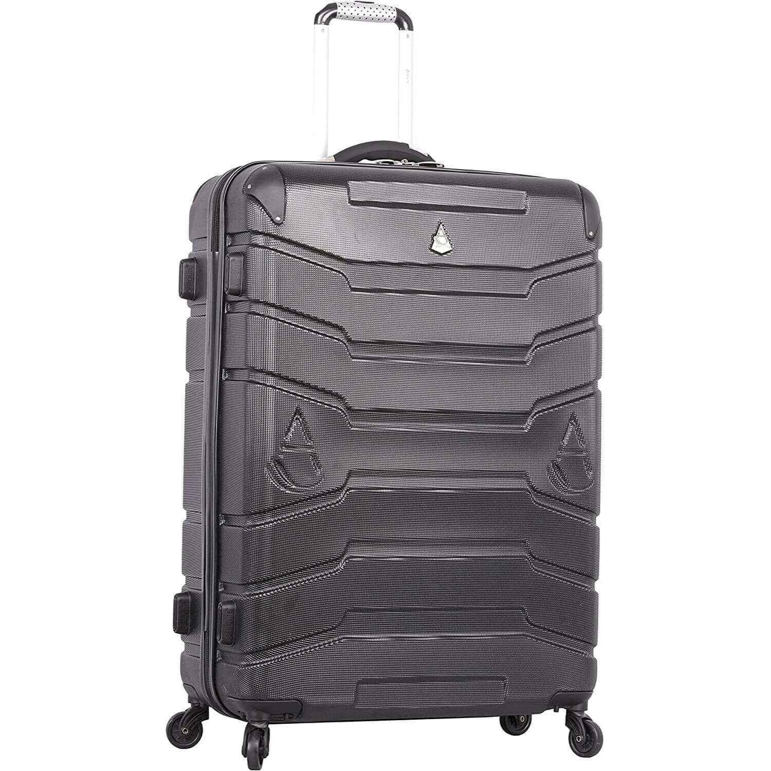 Aerolite Lightweight 4 Wheel ABS Hard Shell Spinner Luggage (21” Cabin , 25” Medium Hold, 29” Large Hold) With inbuilt USB Port (21"), Inbuilt Luggage Scale (25" & 29"), Charcoal - Image 14