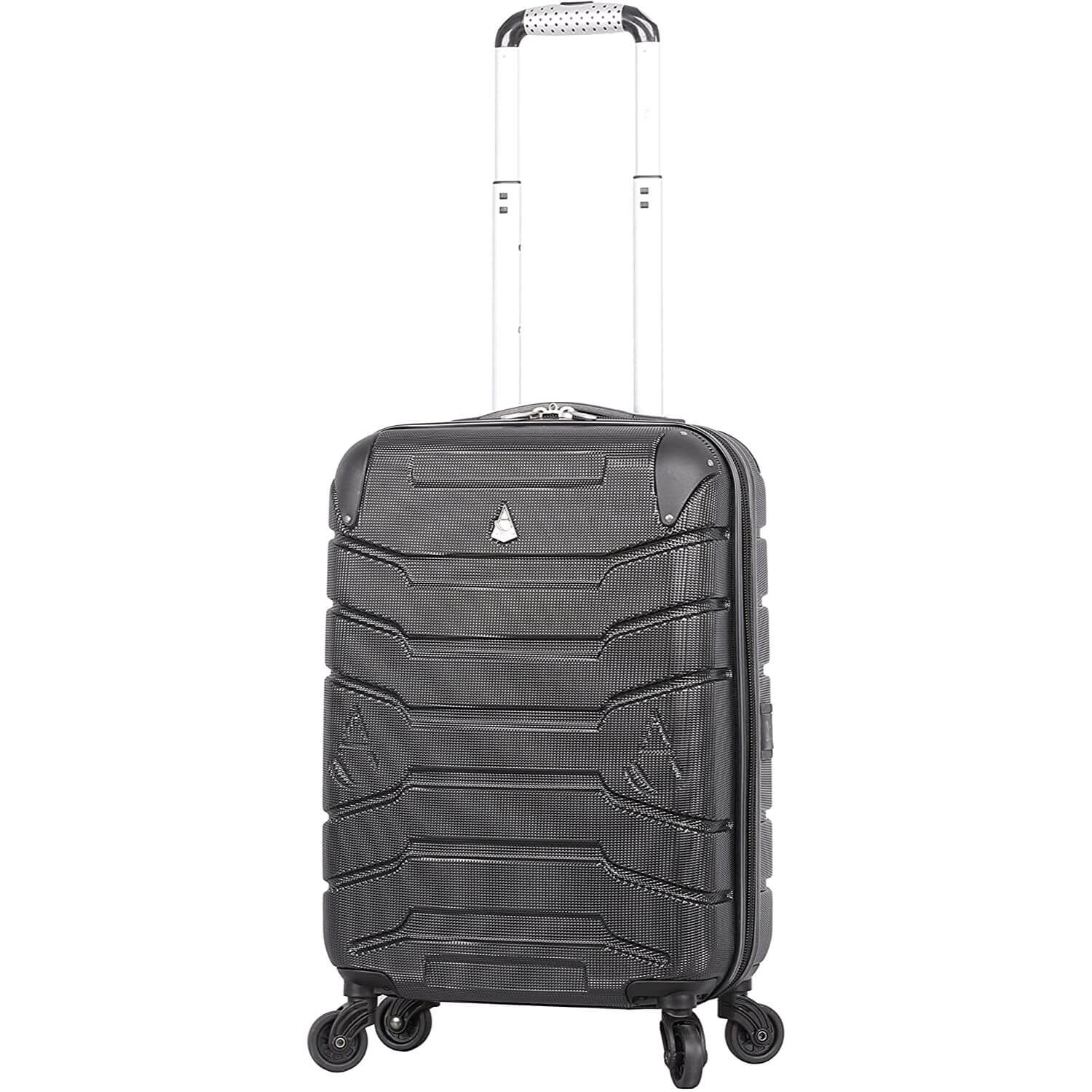 Aerolite Lightweight 4 Wheel ABS Hard Shell Spinner Luggage (21” Cabin , 25” Medium Hold, 29” Large Hold) With inbuilt USB Port (21"), Inbuilt Luggage Scale (25" & 29"), Charcoal - Image 4