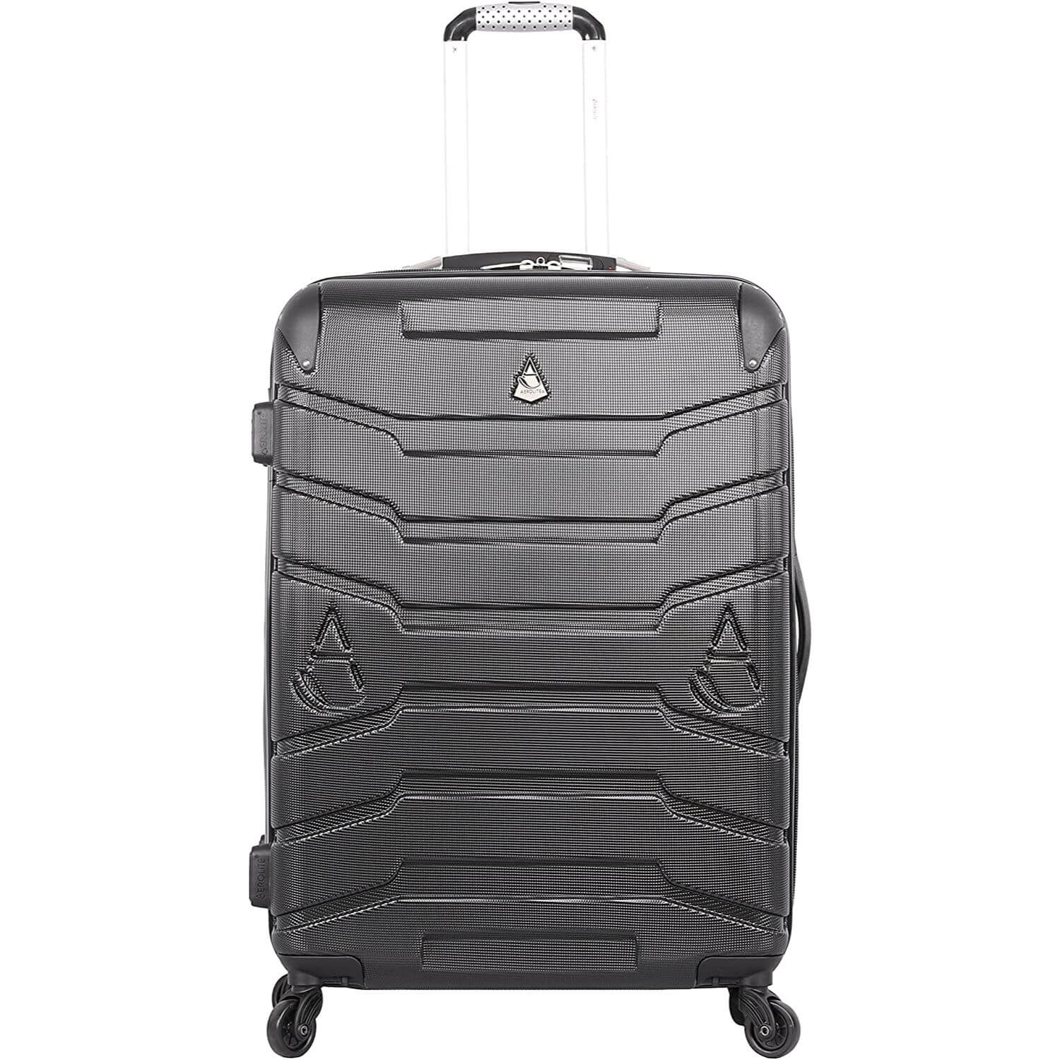 Aerolite Lightweight 4 Wheel ABS Hard Shell Spinner Luggage (21” Cabin , 25” Medium Hold, 29” Large Hold) With inbuilt USB Port (21"), Inbuilt Luggage Scale (25" & 29"), Charcoal - Image 8
