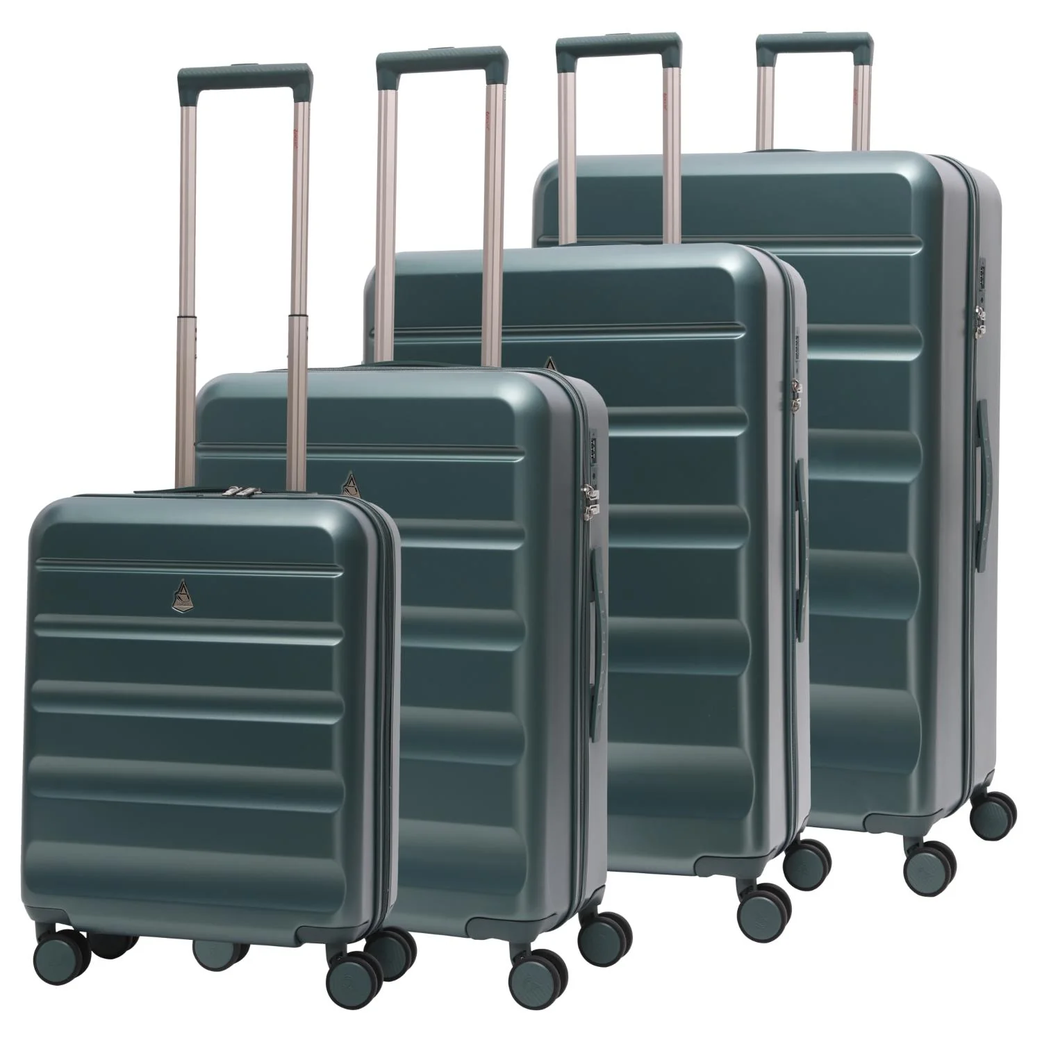 Aerolite 4-Piece ABS-polycarbonate Lightweight Luggage Set – Expandable Cabin, Medium, Large & XL Hard Shell Suitcases with Spinner Wheels & TSA Lock – Forest Green - Image 21