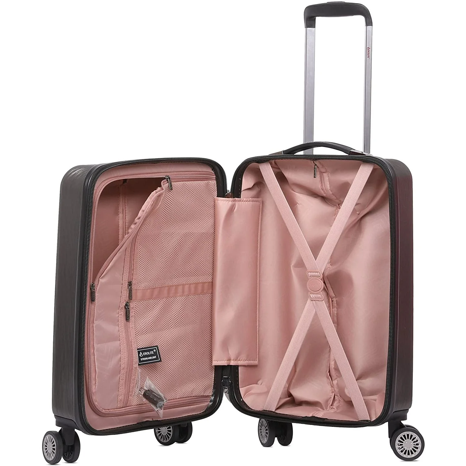 Aerolite Lightweight ABS Hard Shell 8 Wheel Complete Luggage Set (Cabin 21" + Medium 25" + Large 29"), Approved for Ryanair, easyJet, British Airways, Virgin Atlantic, Flybe and Many More - Image 5