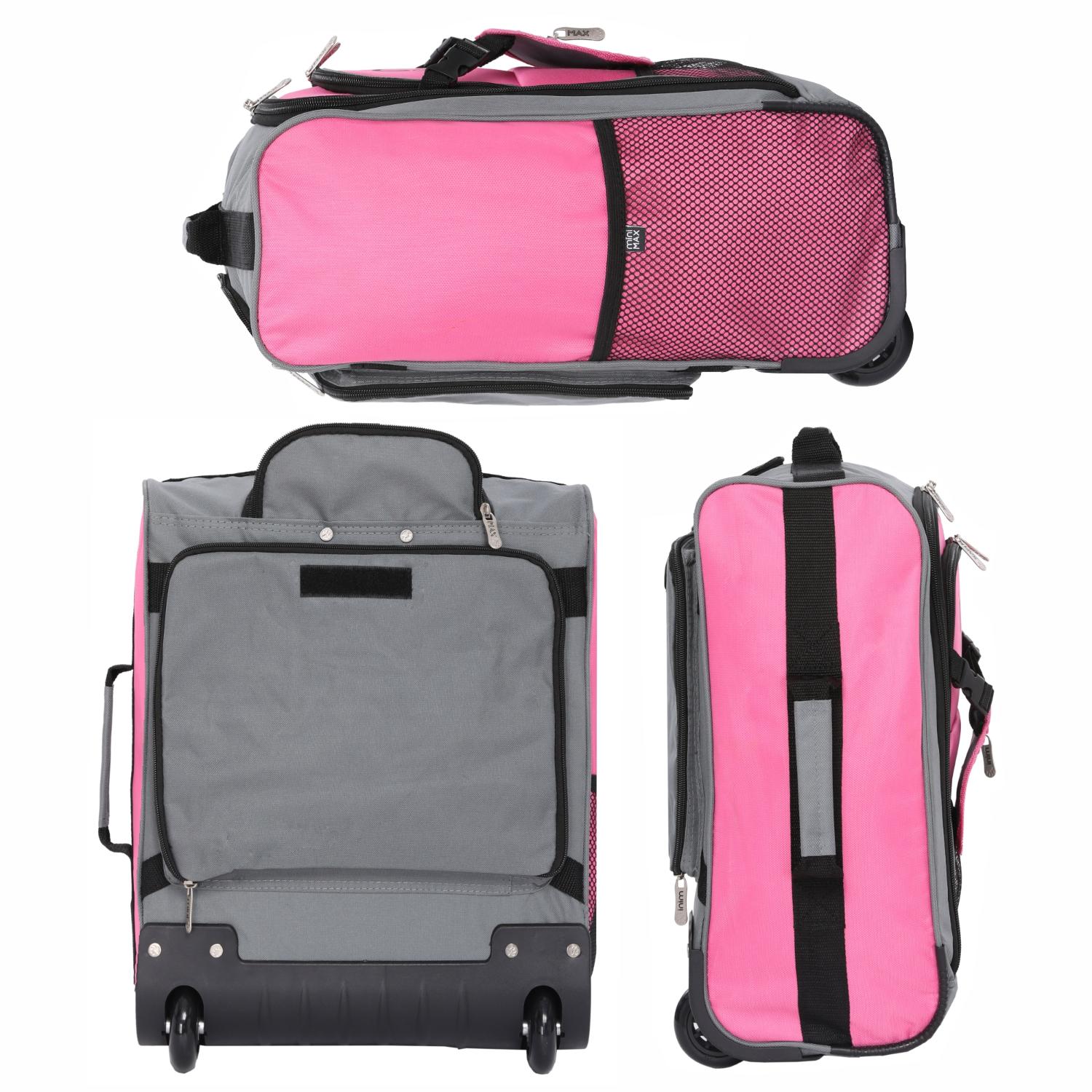 Aerolite MiniMAX New Ryanair 40x30x20 Maximum Size Cabin Underseat Trolley Backpack, also fits Wizz Air maximum size requirements, 2 Wheels - Image 14