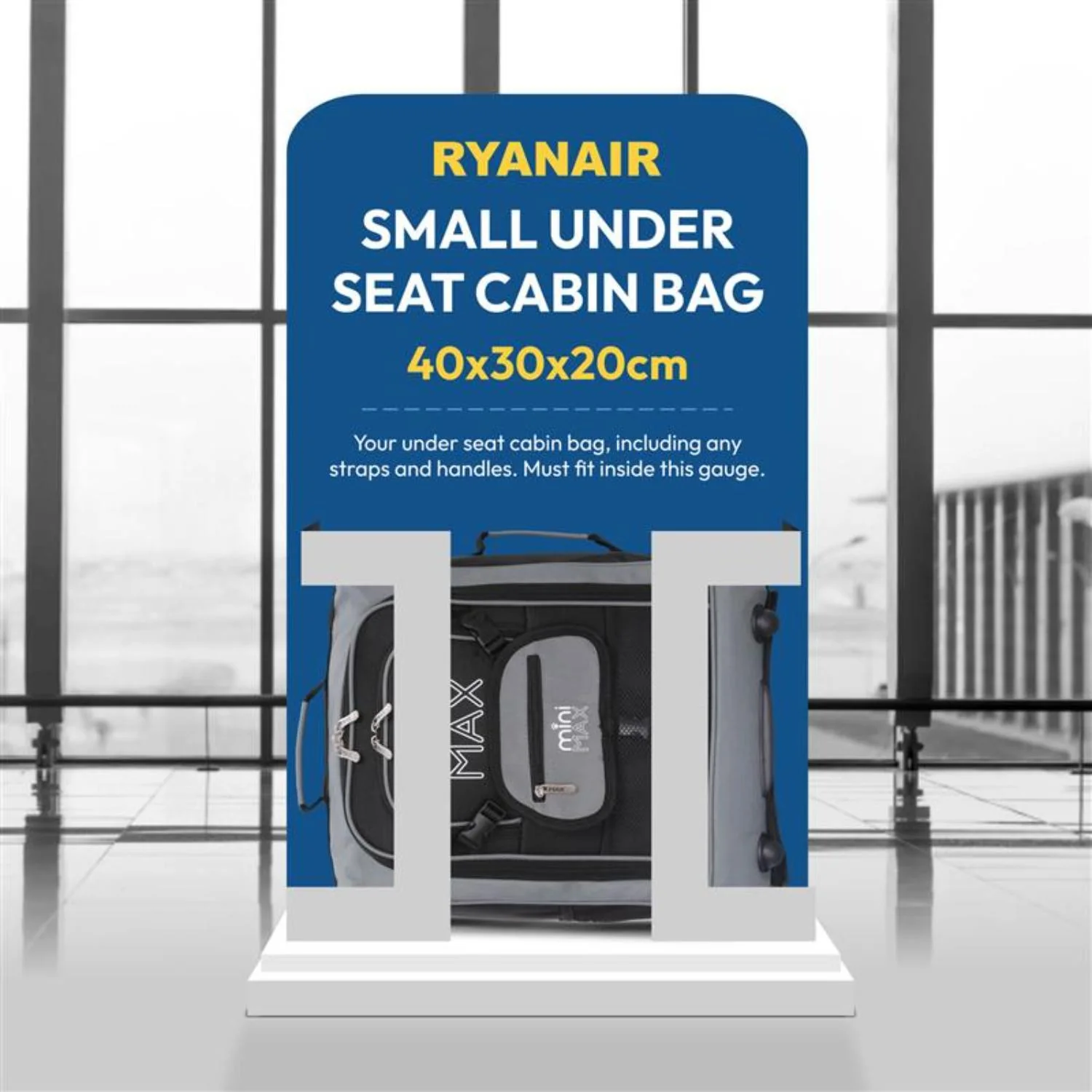 Aerolite MiniMAX New Ryanair 40x30x20 Maximum Size Cabin Underseat Trolley Backpack, also fits Wizz Air maximum size requirements, 2 Wheels - Image 19