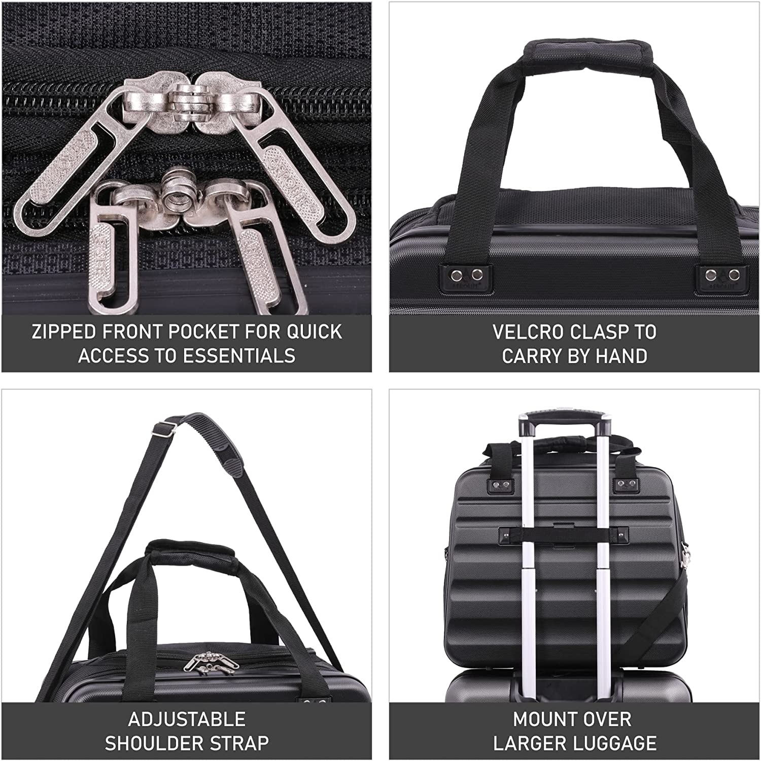 Aerolite Easyjet Maximum Size 45x36x20cm New Summer 2025 Hand Cabin Approved Luggage, Hardshell Carry On Holdall Shoulder Under Seat Flight Bag With 2 Years Of Warranty - Image 5