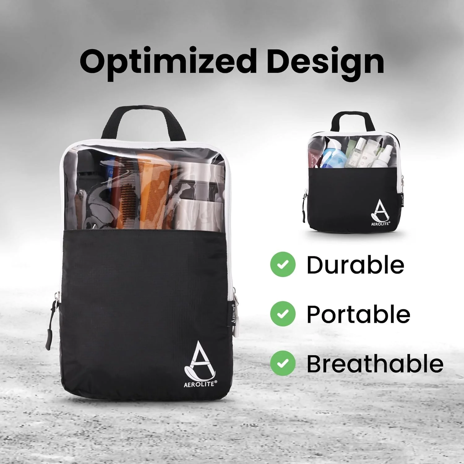 Aerolite Packing Cube for Suitcases – 1x Medium Expandable Travel Organiser, Lightweight Luggage Packing Bag with Mesh Panel for Clothes - Image 4
